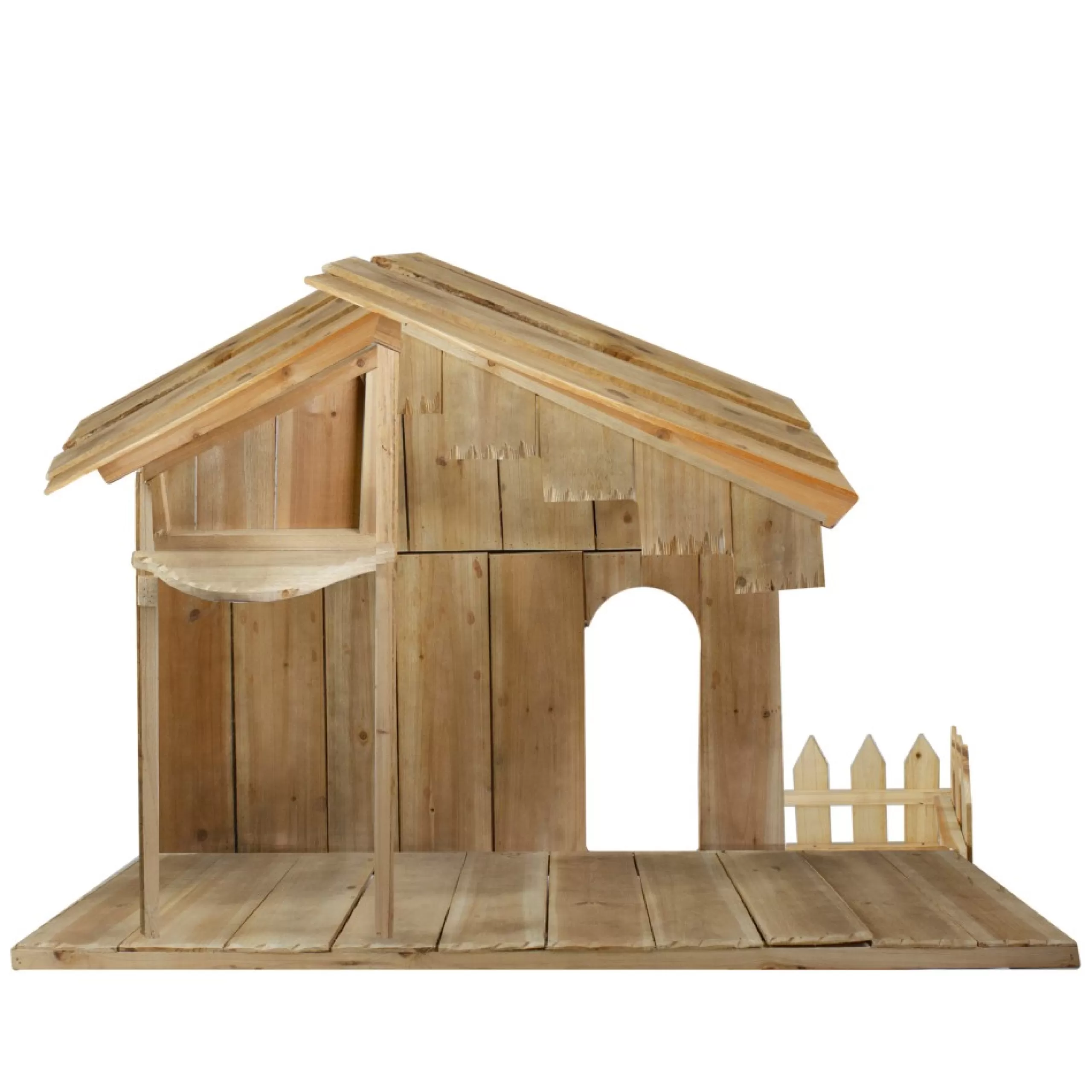 Nativities*Northlight 51" Christmas Nativity Wood Stable