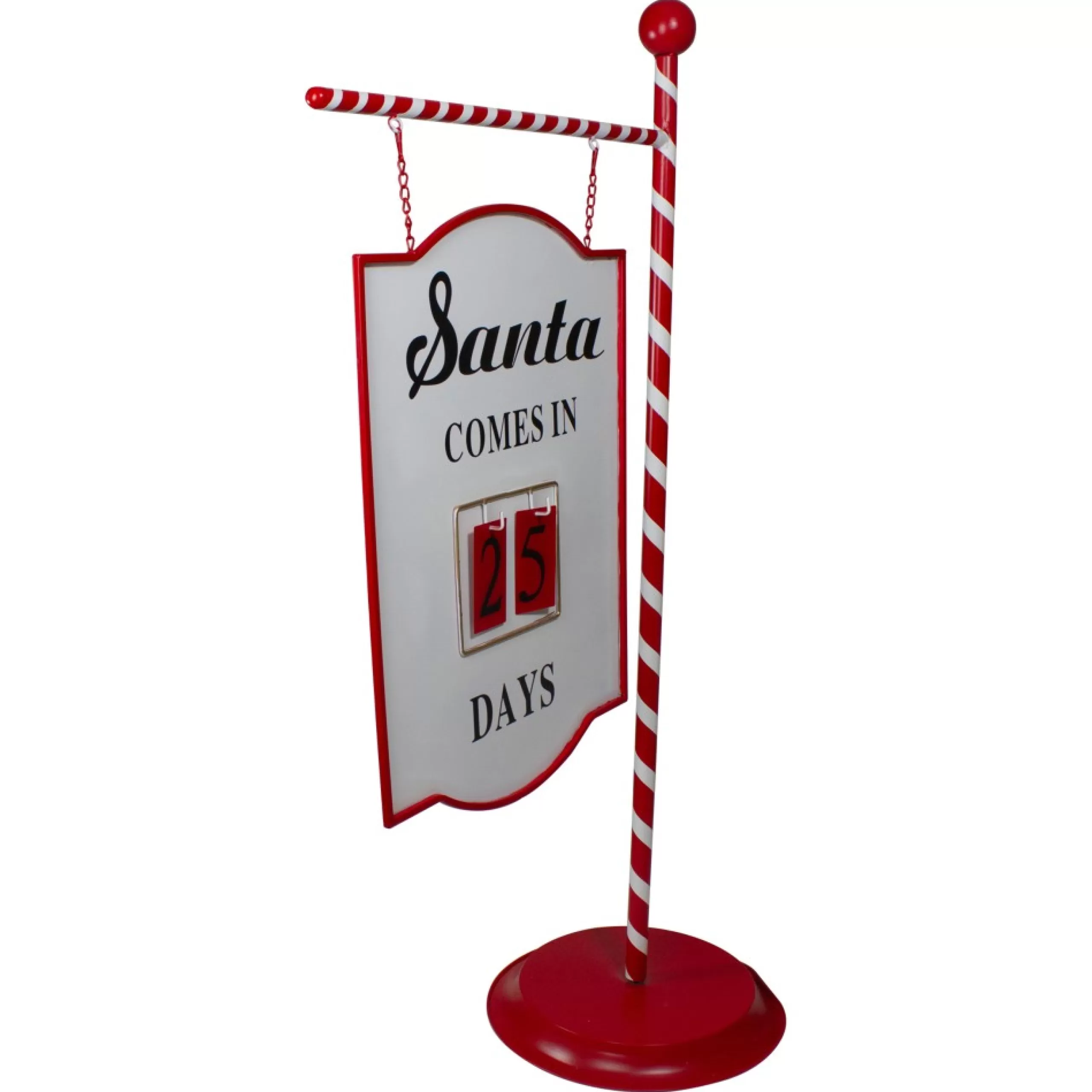 Signs & Plaques*Northlight 53" Candy Cane Striped Countdown To Christmas Display Sign