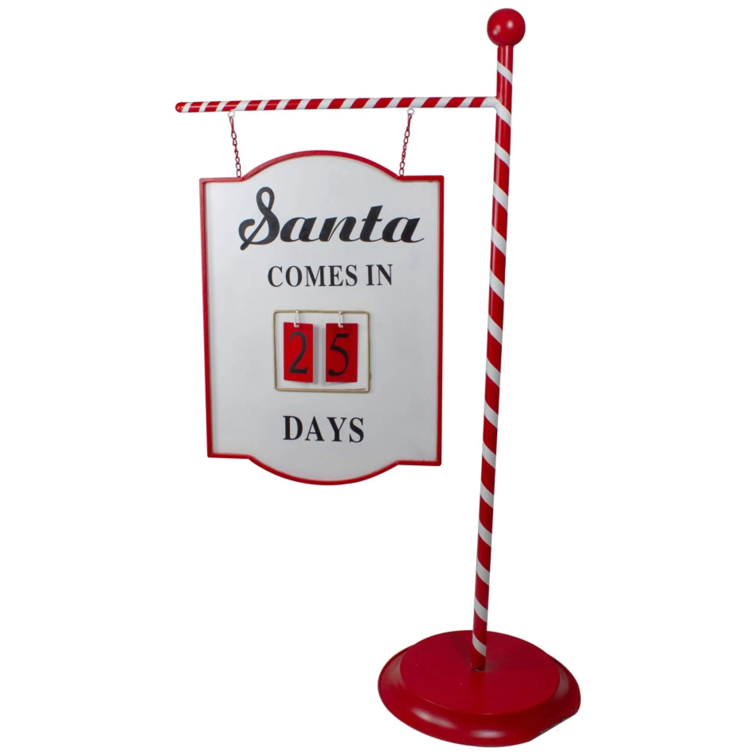 Signs & Plaques*Northlight 53" Candy Cane Striped Countdown To Christmas Display Sign