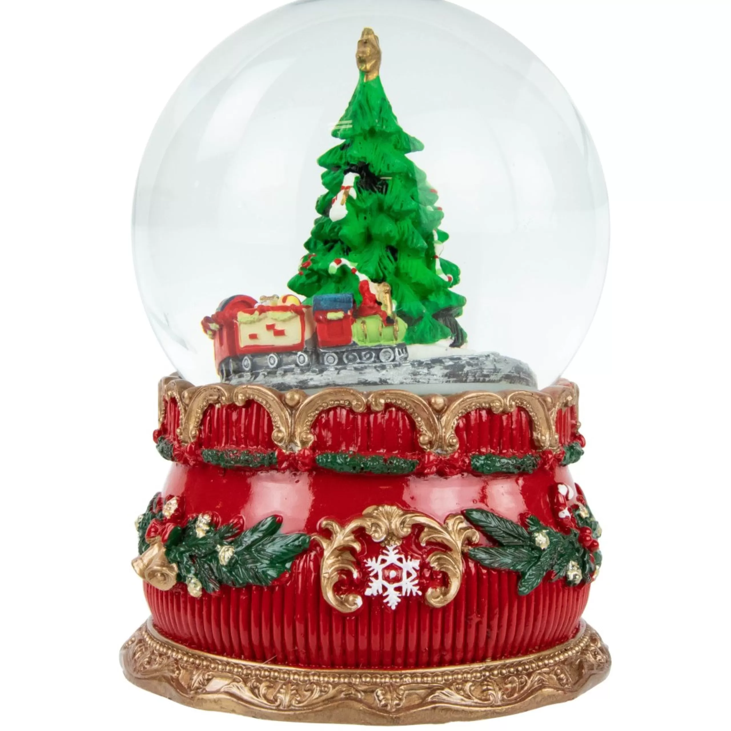 Snow Globes*Northlight 5.5" Musical Christmas Tree And Train Water Globe