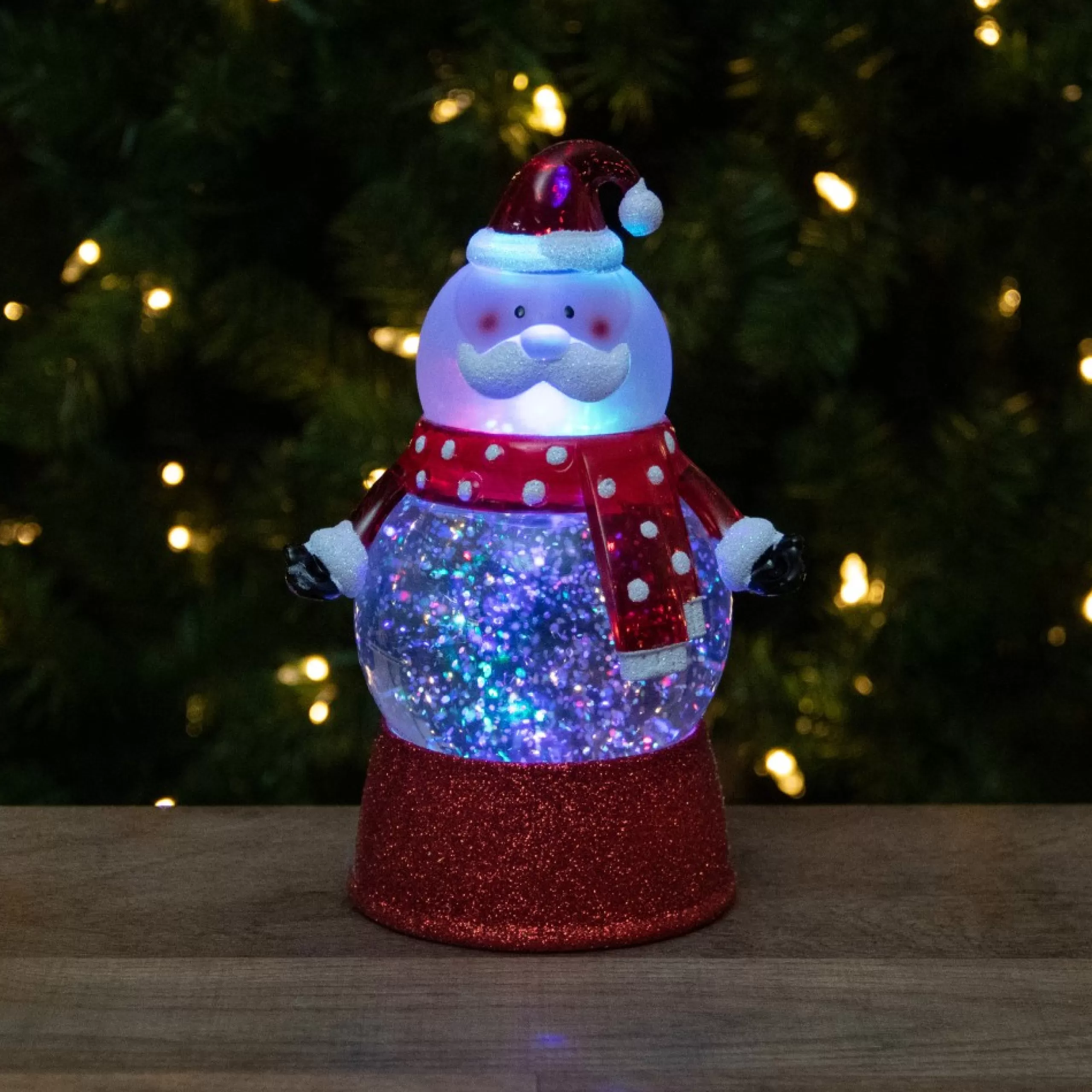 Snow Globes*Northlight 5.75 Led Lighted Santa Claus Christmas Snow Globe