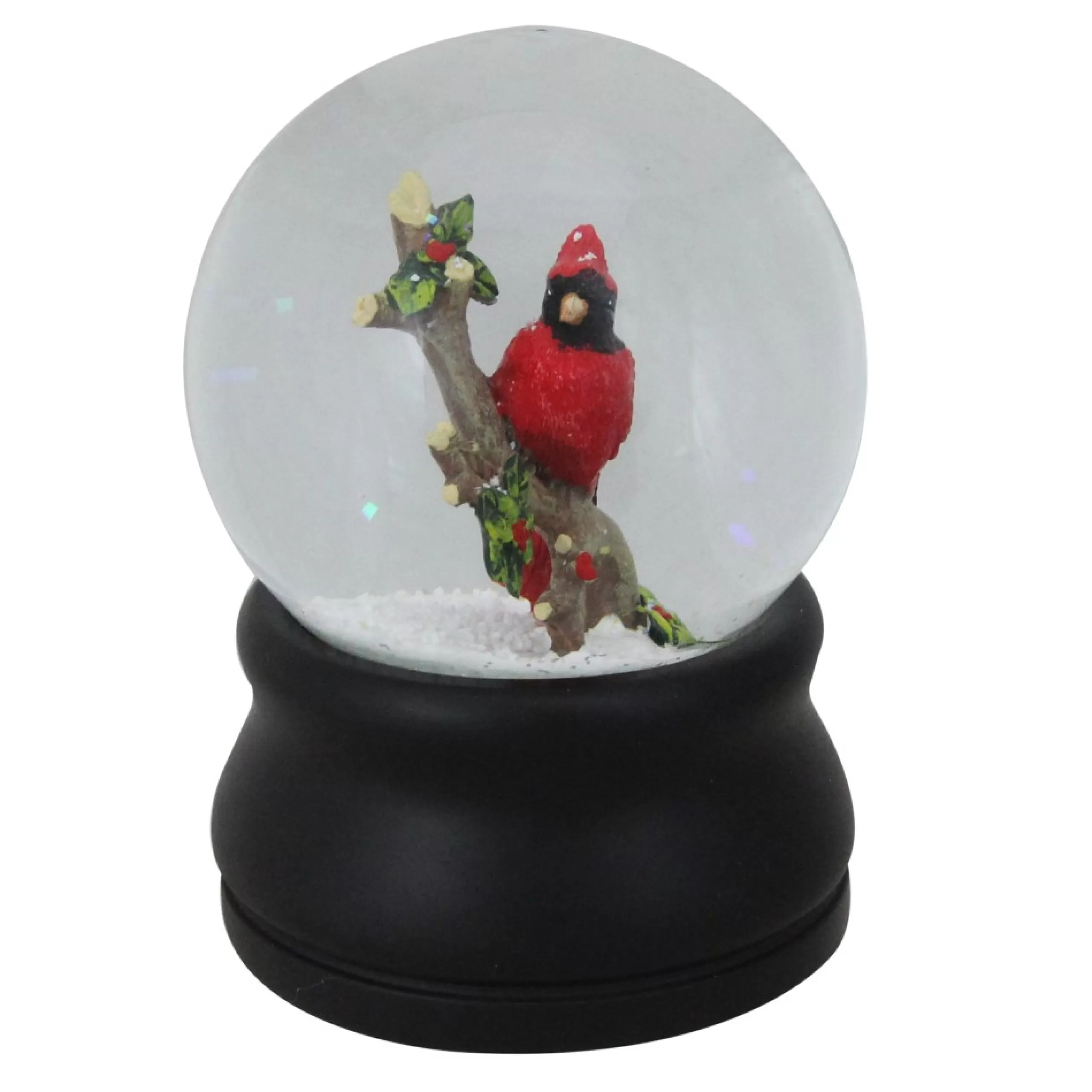 Snow Globes*Northlight 5.75" Red Cardinal On Branch Musical Christmas Snow Globe