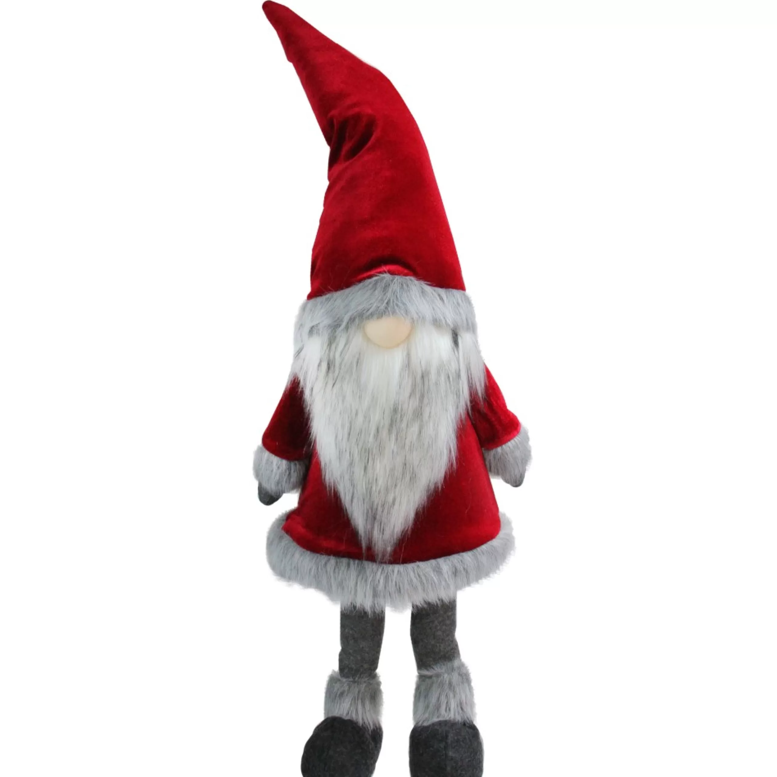 Gnomes*Northlight 59" Red And Grey Santa Gnome Christmas Figurine