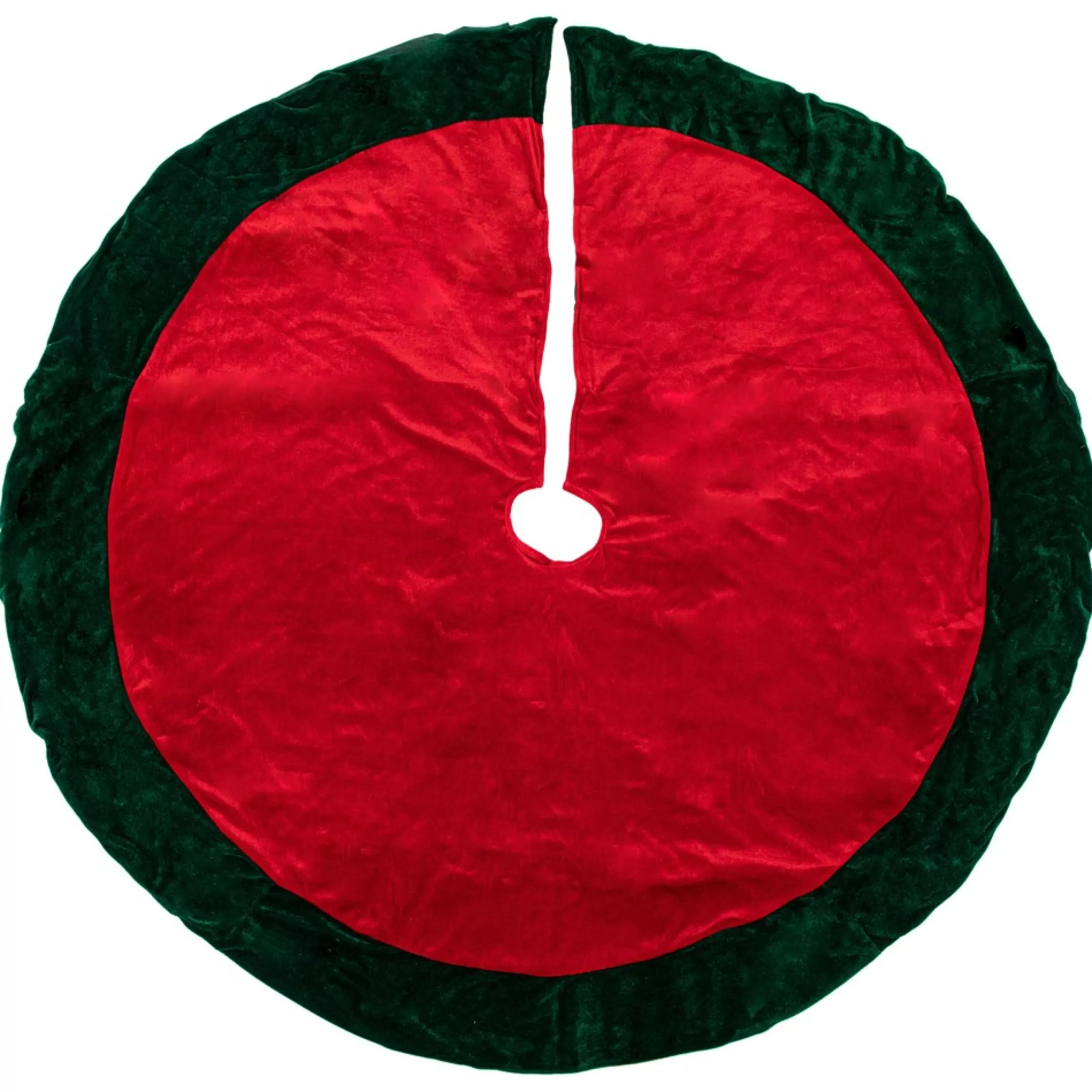 50 Inch And Larger*Northlight 60" Green And Red Traditional Christmas Tree Skirt