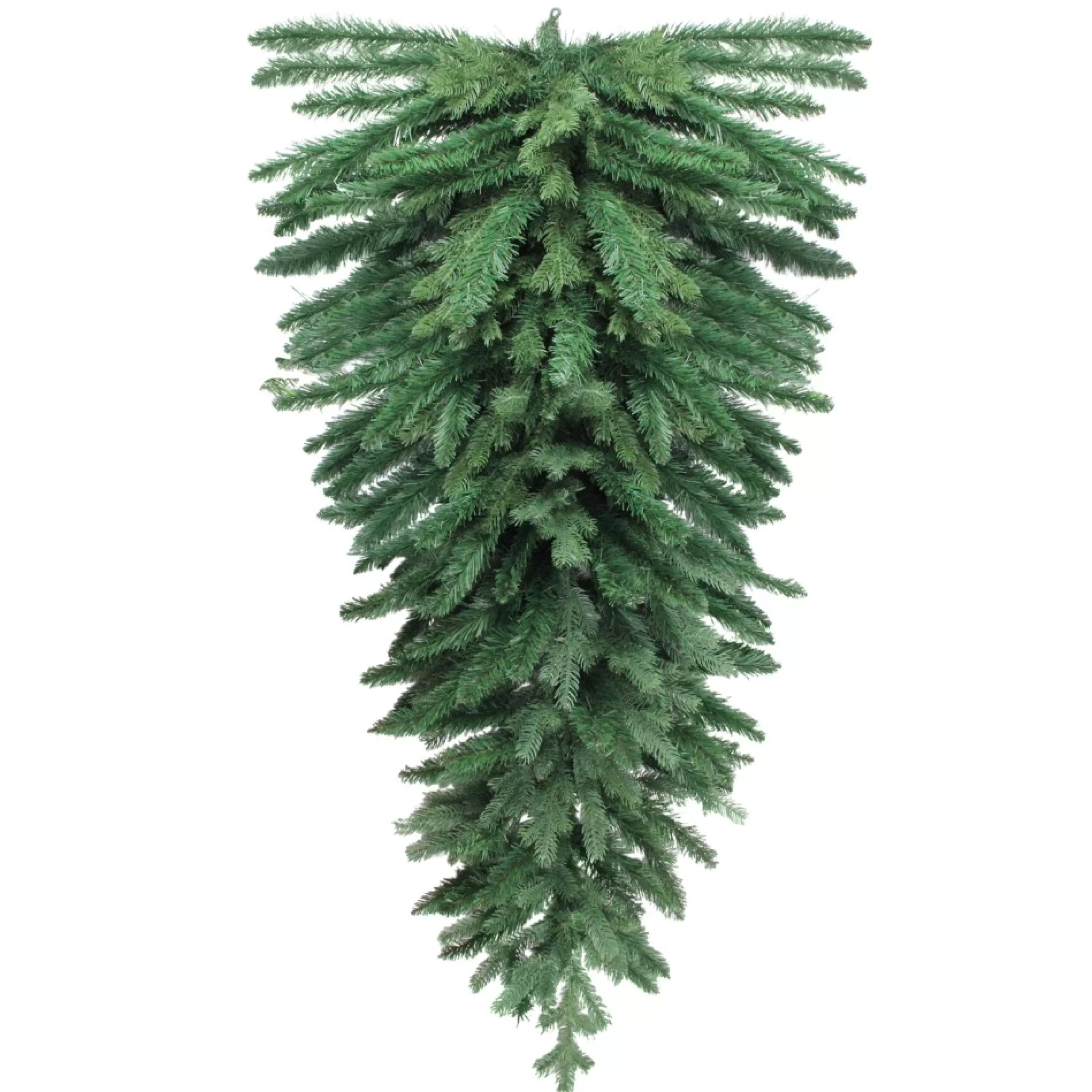 Unlit Teardrops*Northlight 60" Green Pine Artificial Christmas Teardrop Swag - Unlit