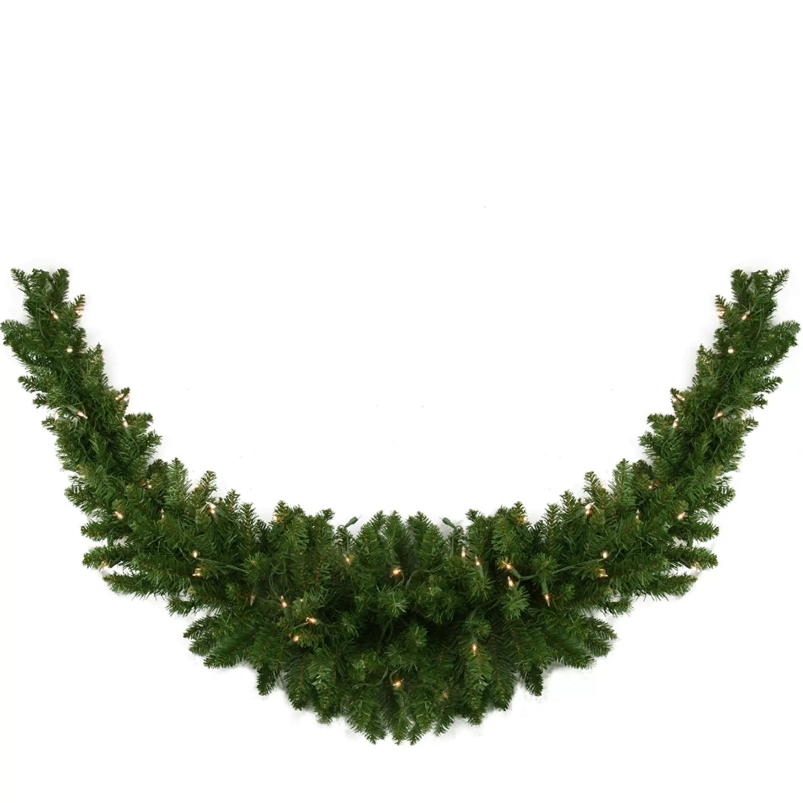 Pre-Lit Swags*Northlight 60" Pre-Lit Eastern Pine Artificial Christmas Swag - Clear Lights