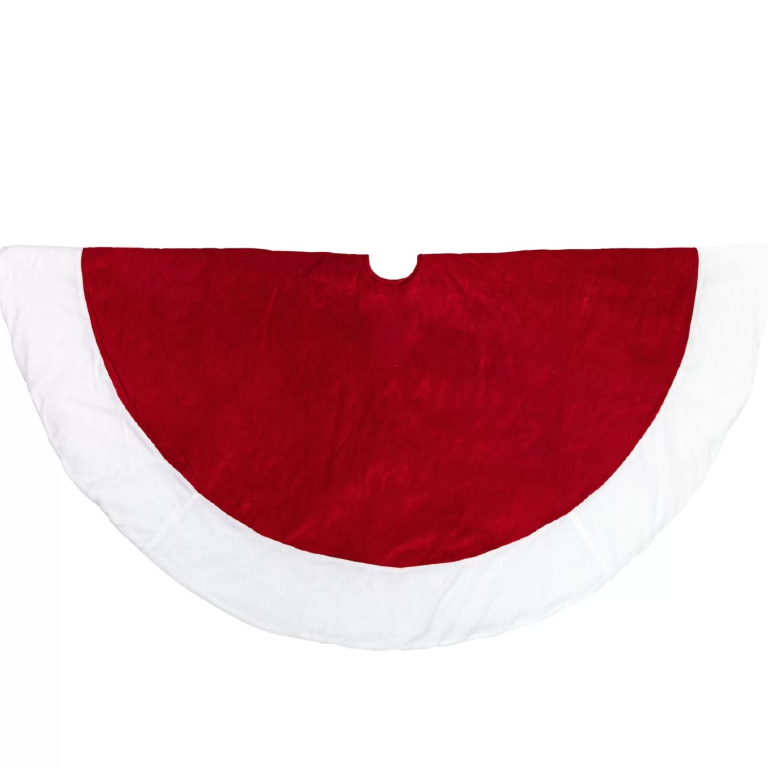 50 Inch And Larger*Northlight 60" Traditional Red Christmas Tree Skirt With White Trim