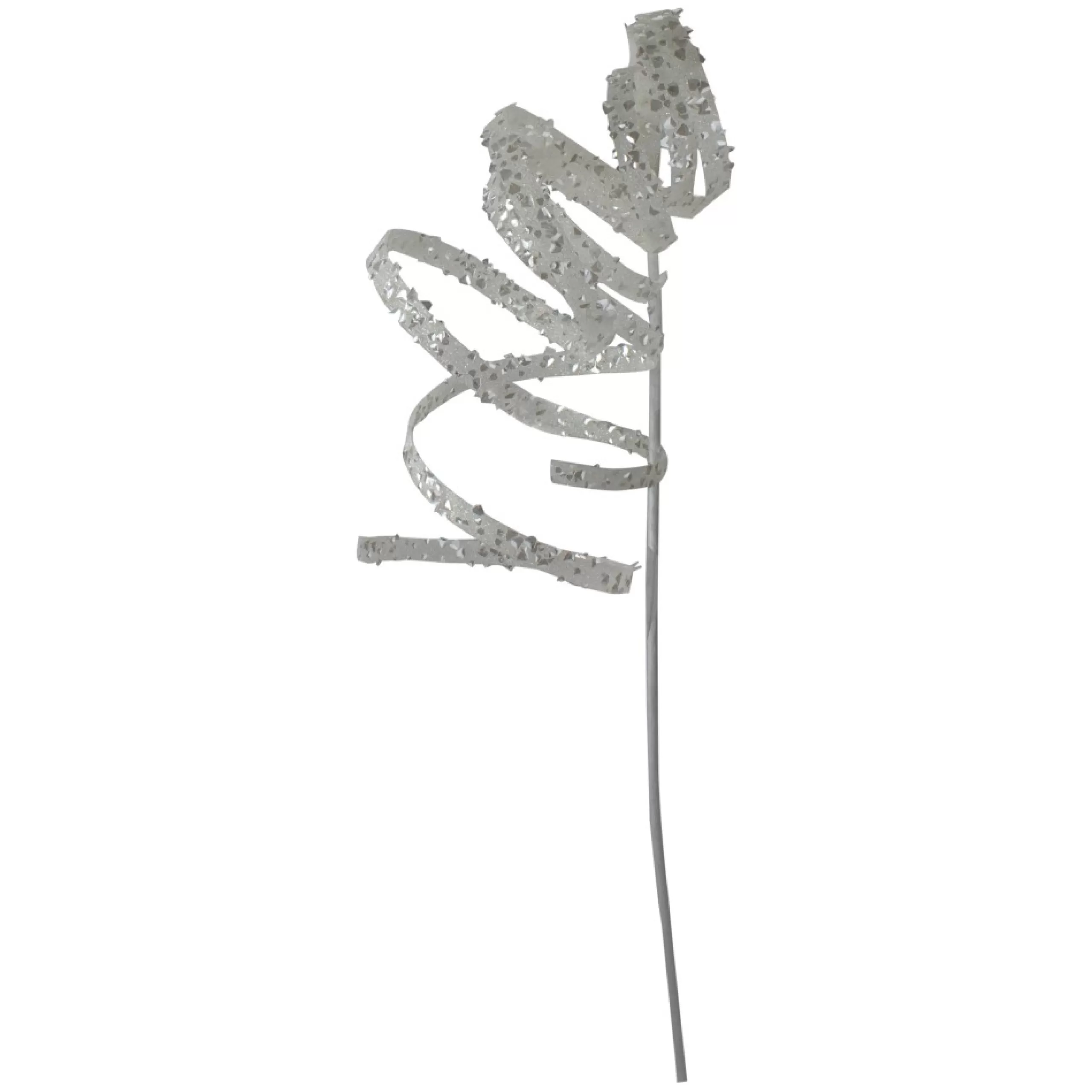 Sprays, Branches & Picks*Northlight 62"White Glitter Curly Decorative Christmas Pick