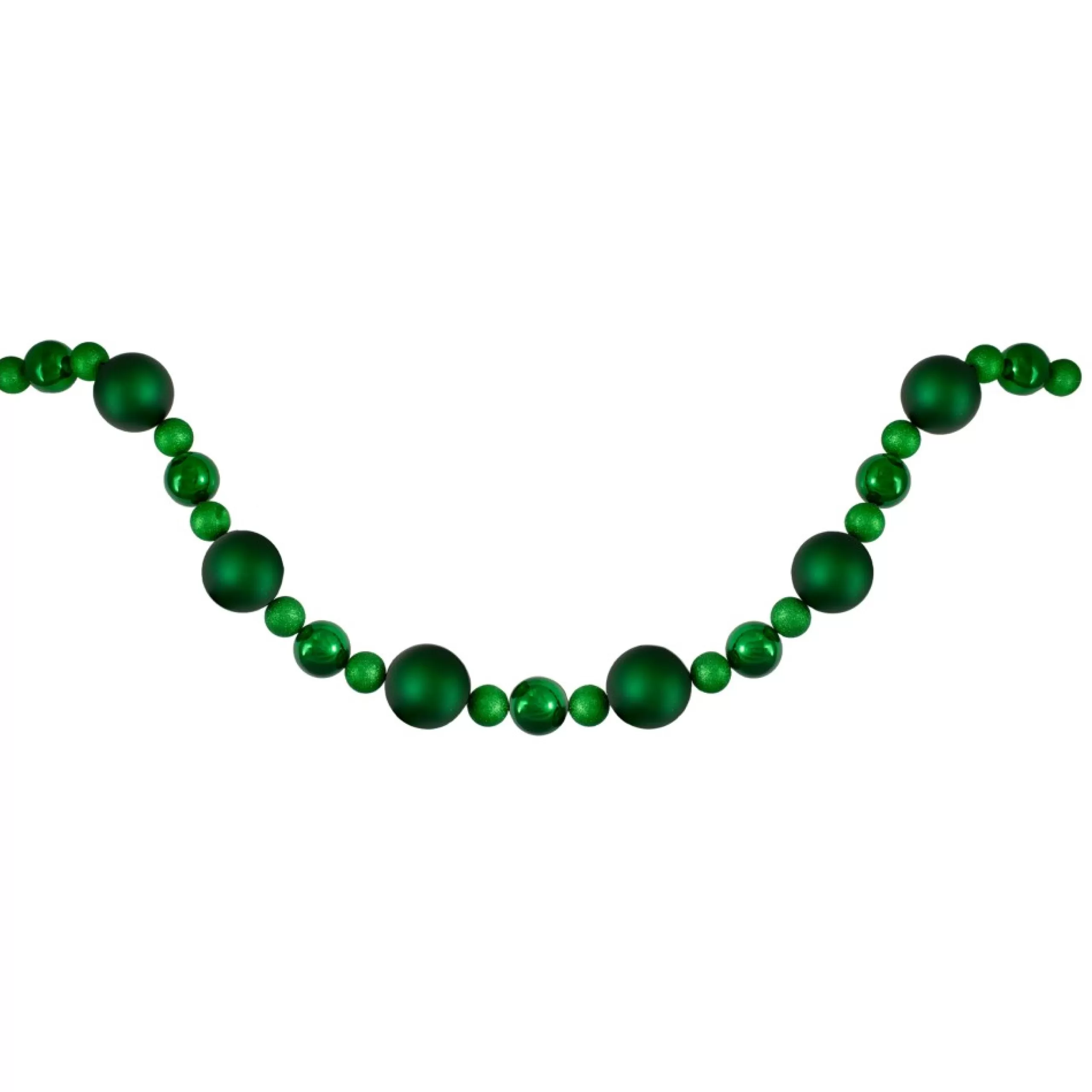 Shatterproof Ball Garland*Northlight 6' Green Shatterproof Ball Artificial Christmas Garland - Unlit