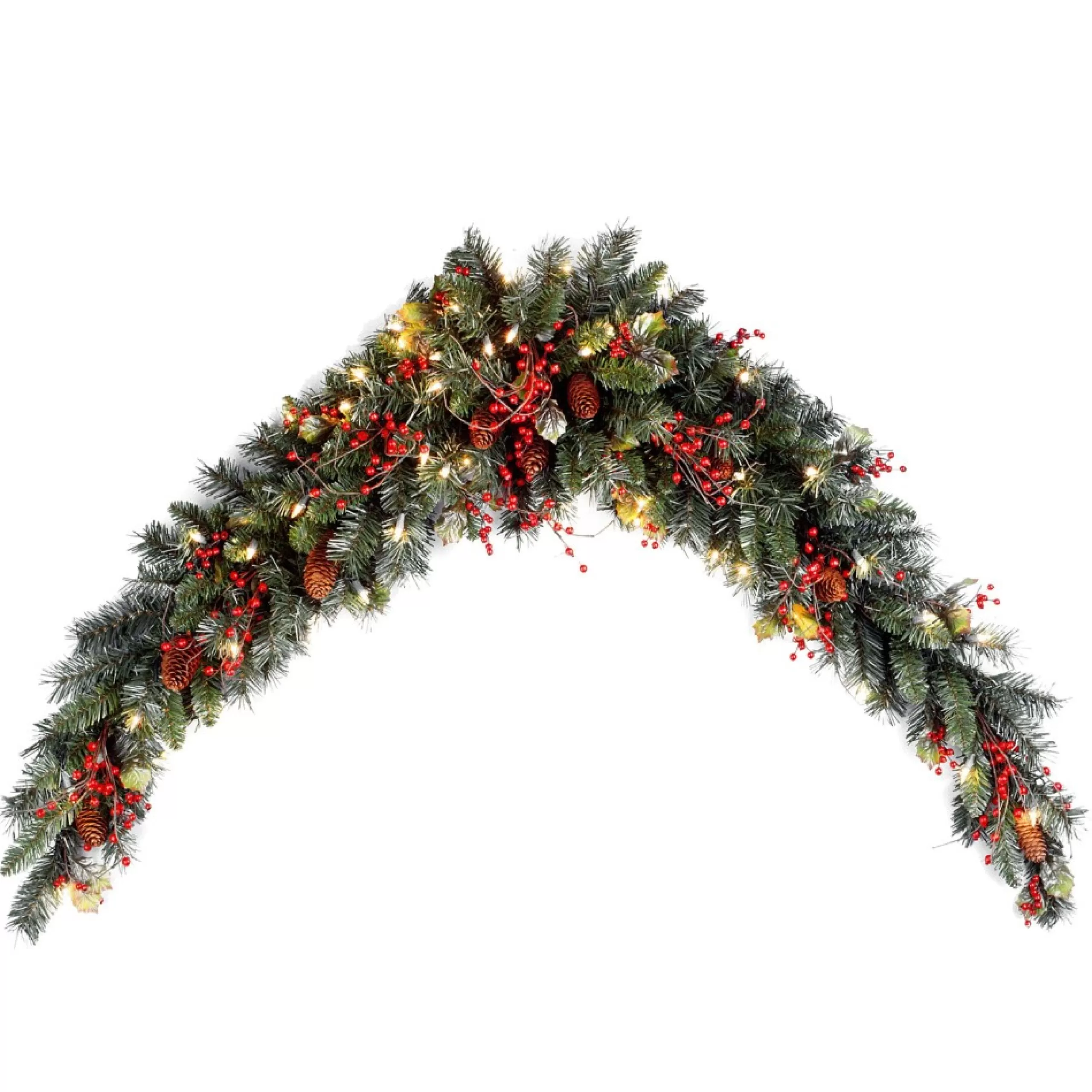 Pre-Lit Swags*National Tree Company 72" Pre-Lit Artificial Christmas Mantel Swag, Clear Lights