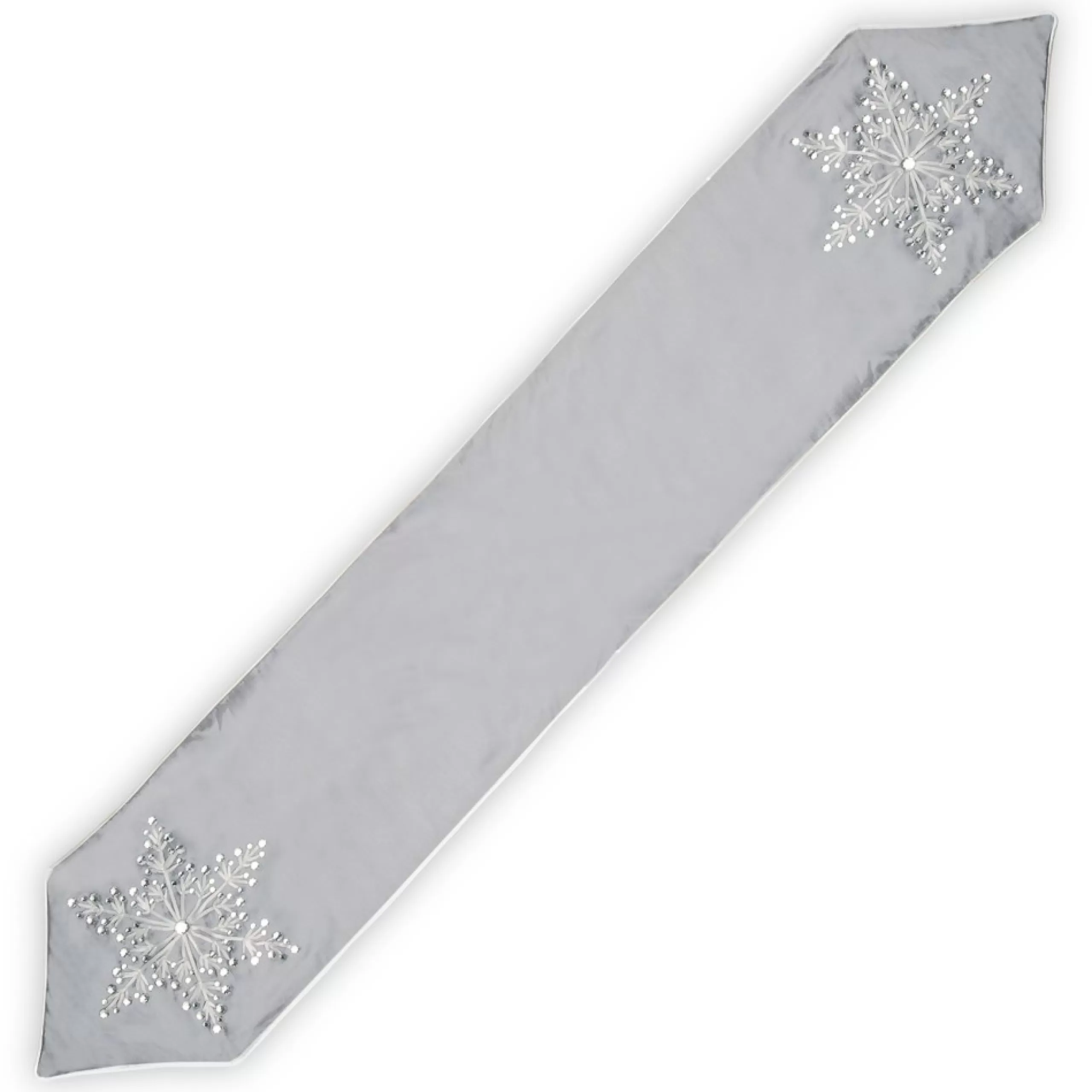 Linens*National Tree Company 72" Snowflake Embroidered Christmas Table Runner