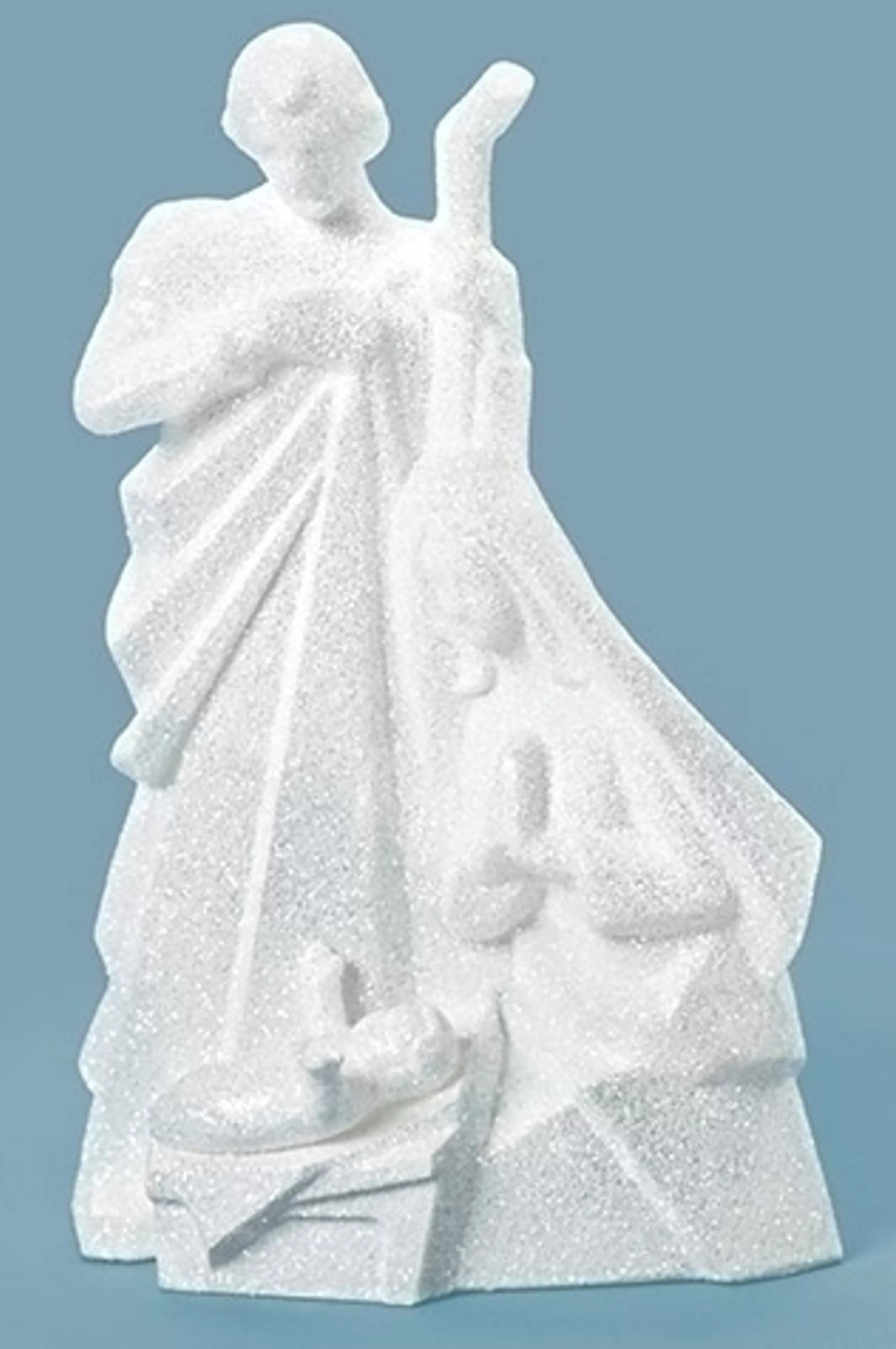 Nativities*Roman 7.5" White Glittery Holy Family Christmas Nativity Figurine