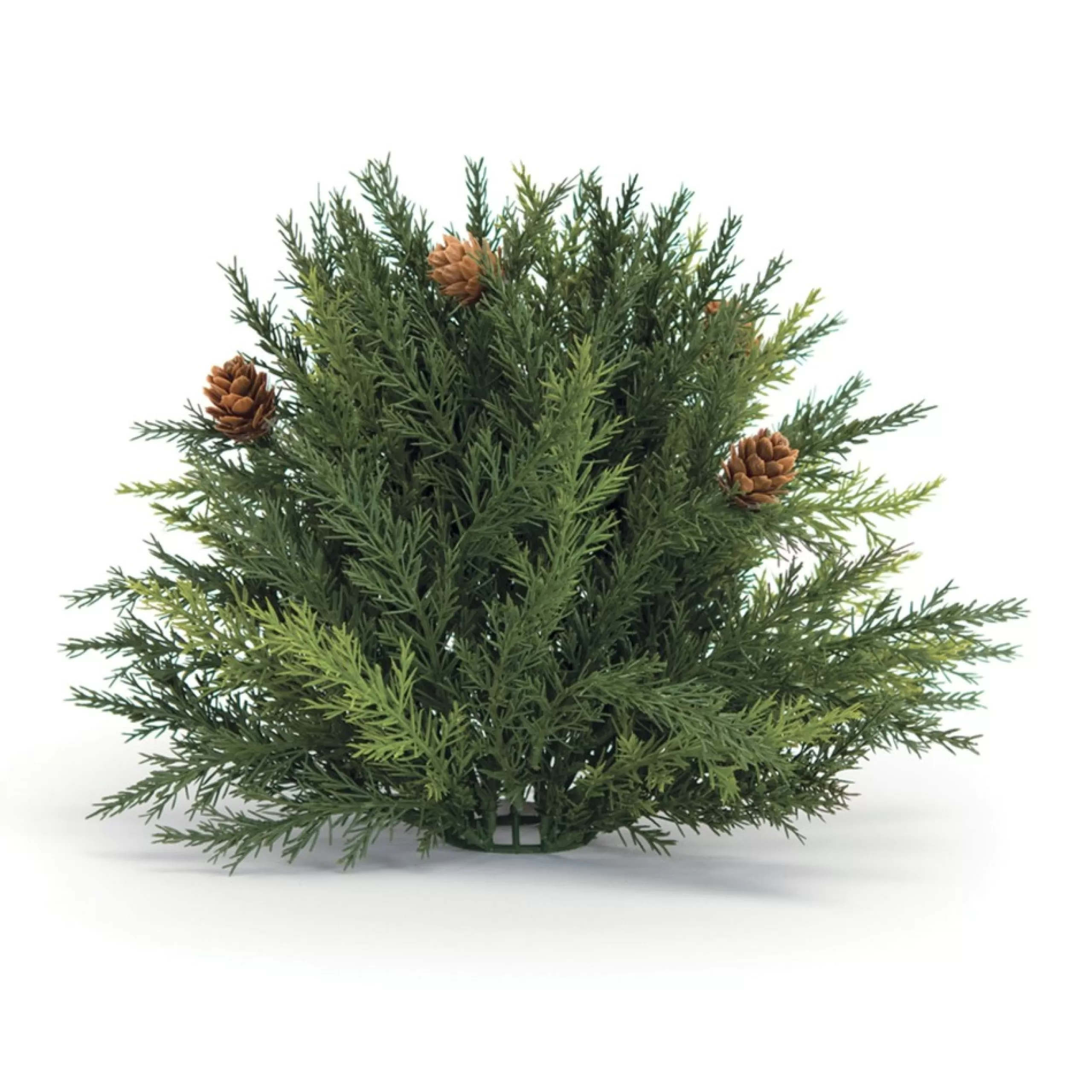 Floral*Melrose 8.5" Half Sphere Arborvitae Pine Artificial Christmas Bush