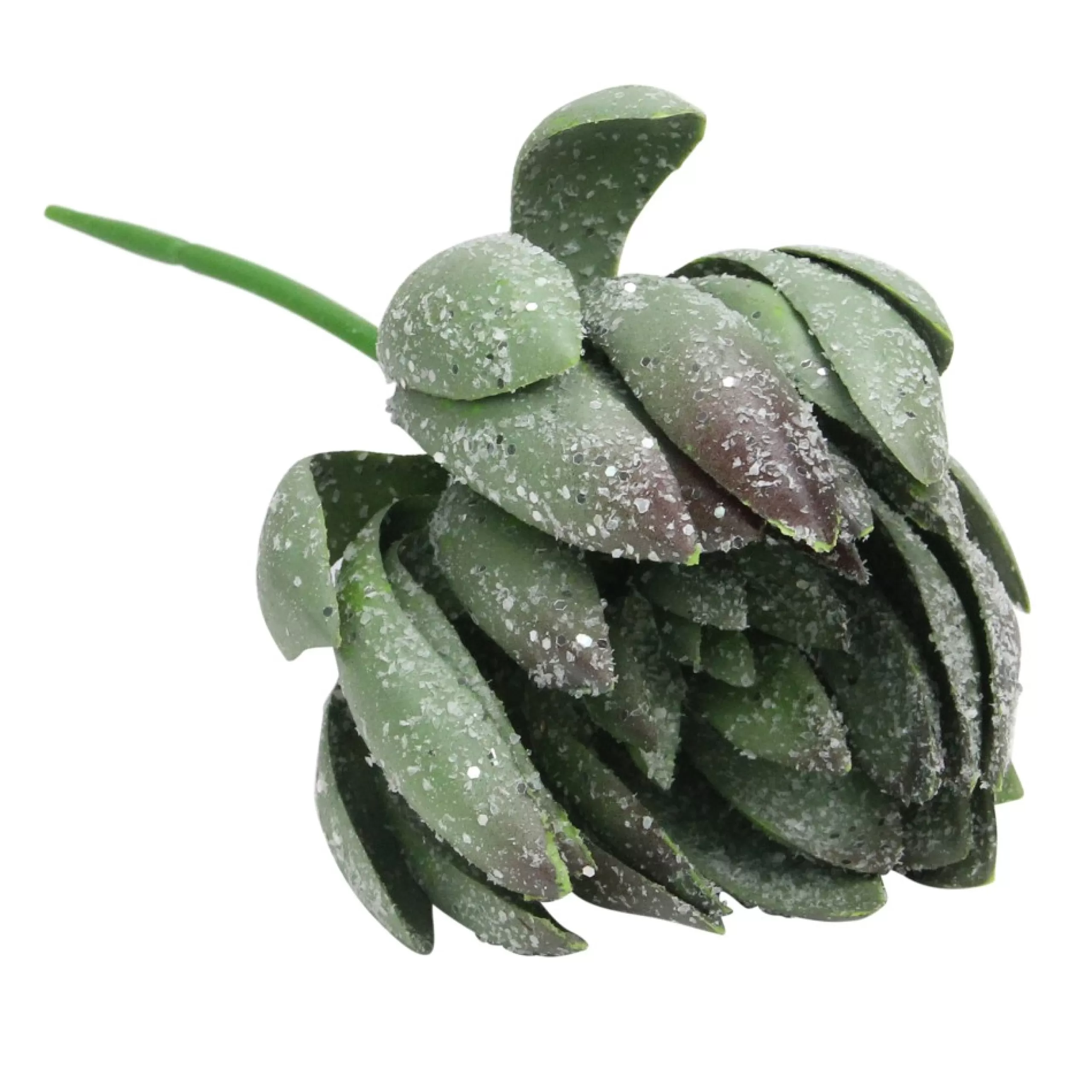 Sprays, Branches & Picks*Allstate 8" Green Glittered Echeveria Artificial Christmas Spray