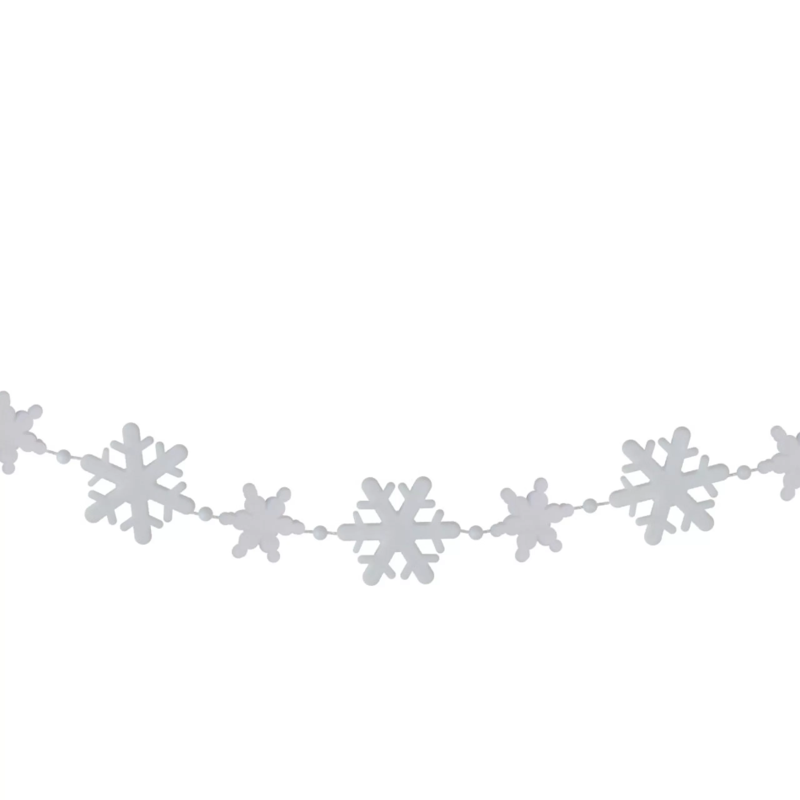 Beaded Garland*Northlight 8' White Snowflake Beaded Christmas Garland