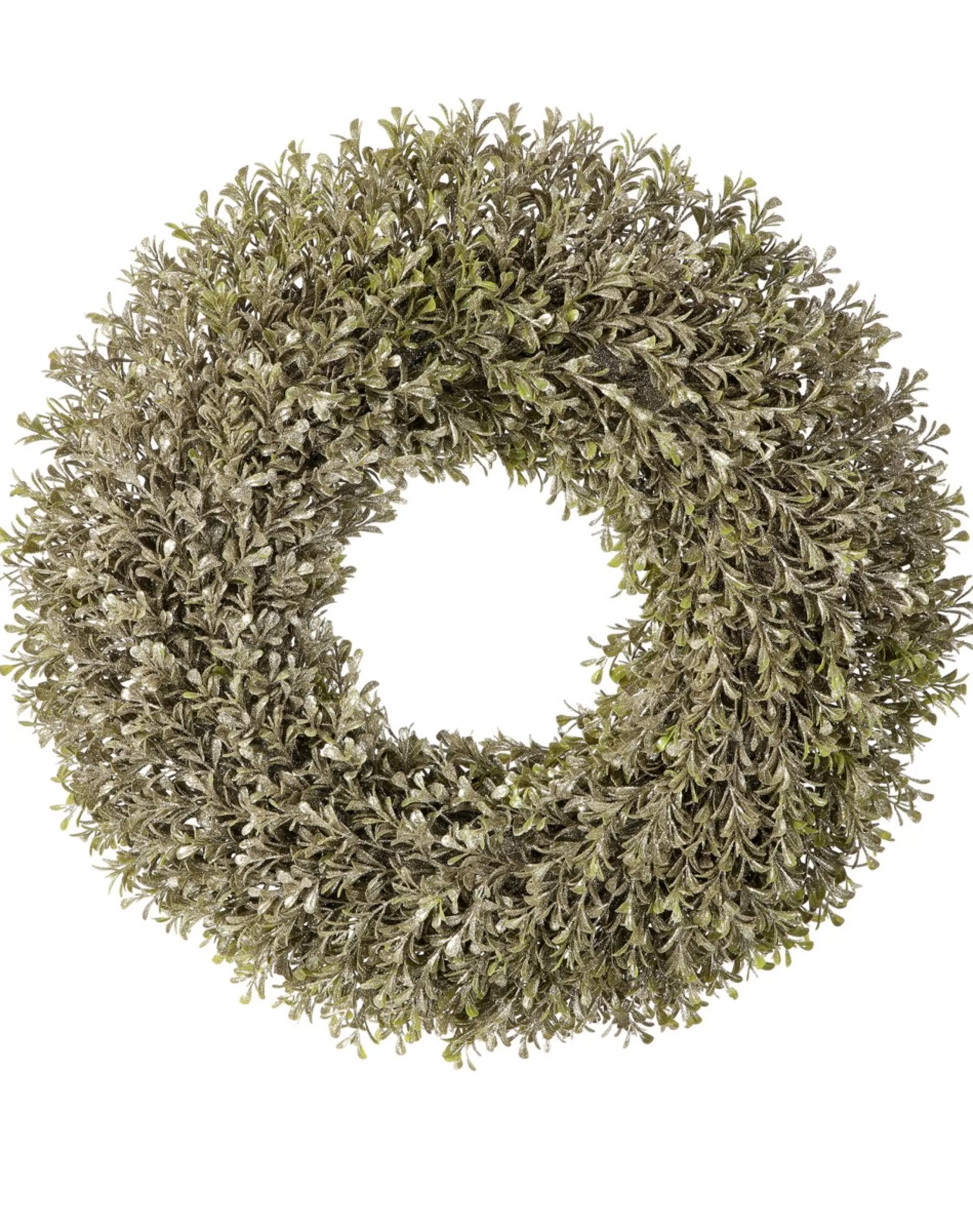 Traditional Pine Wreaths*Contemporary Home Living Champagne Boxwood Artificial Wreath, 20-Inch, Unlit