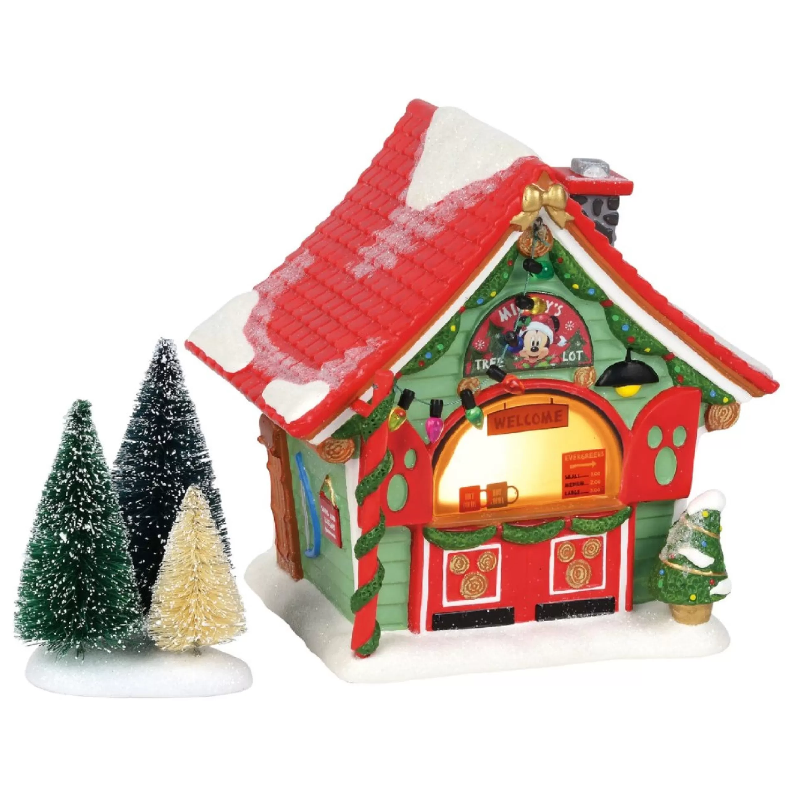 Christmas Villages*Department 56 Mickey's Tree Lot Lighted Building #4059627