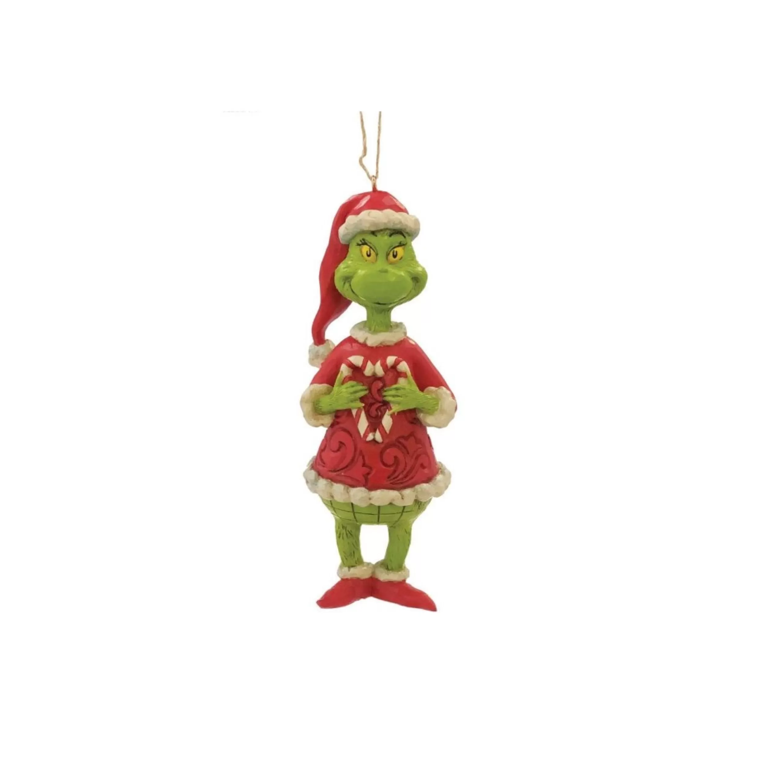 Christmas Villages*Department 56 Dept 56 Grinch Holding Candy Cane Christmas Ornament