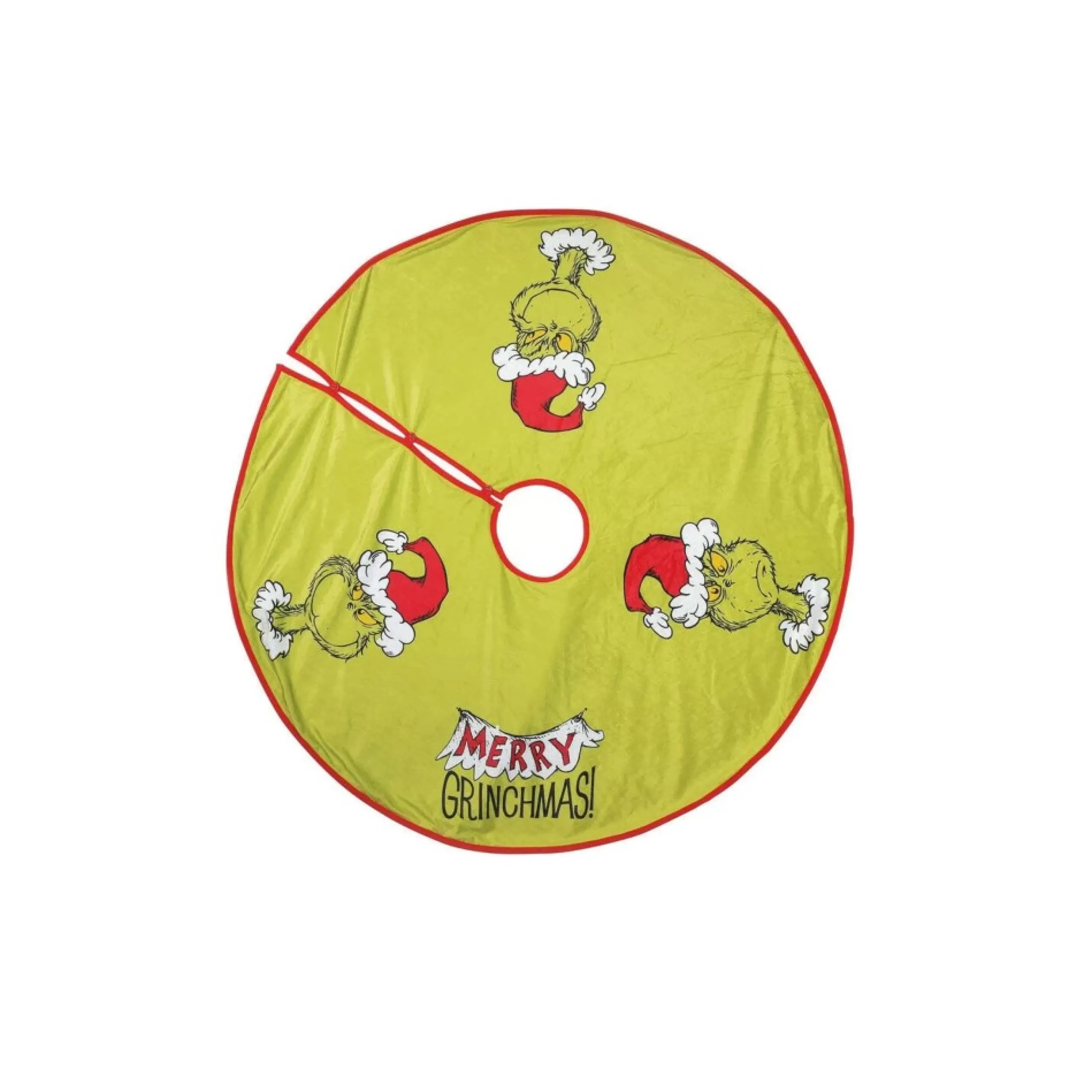 48 Inch And Smaller*Enesco The Grinch Hooded Christmas Tree Skirt