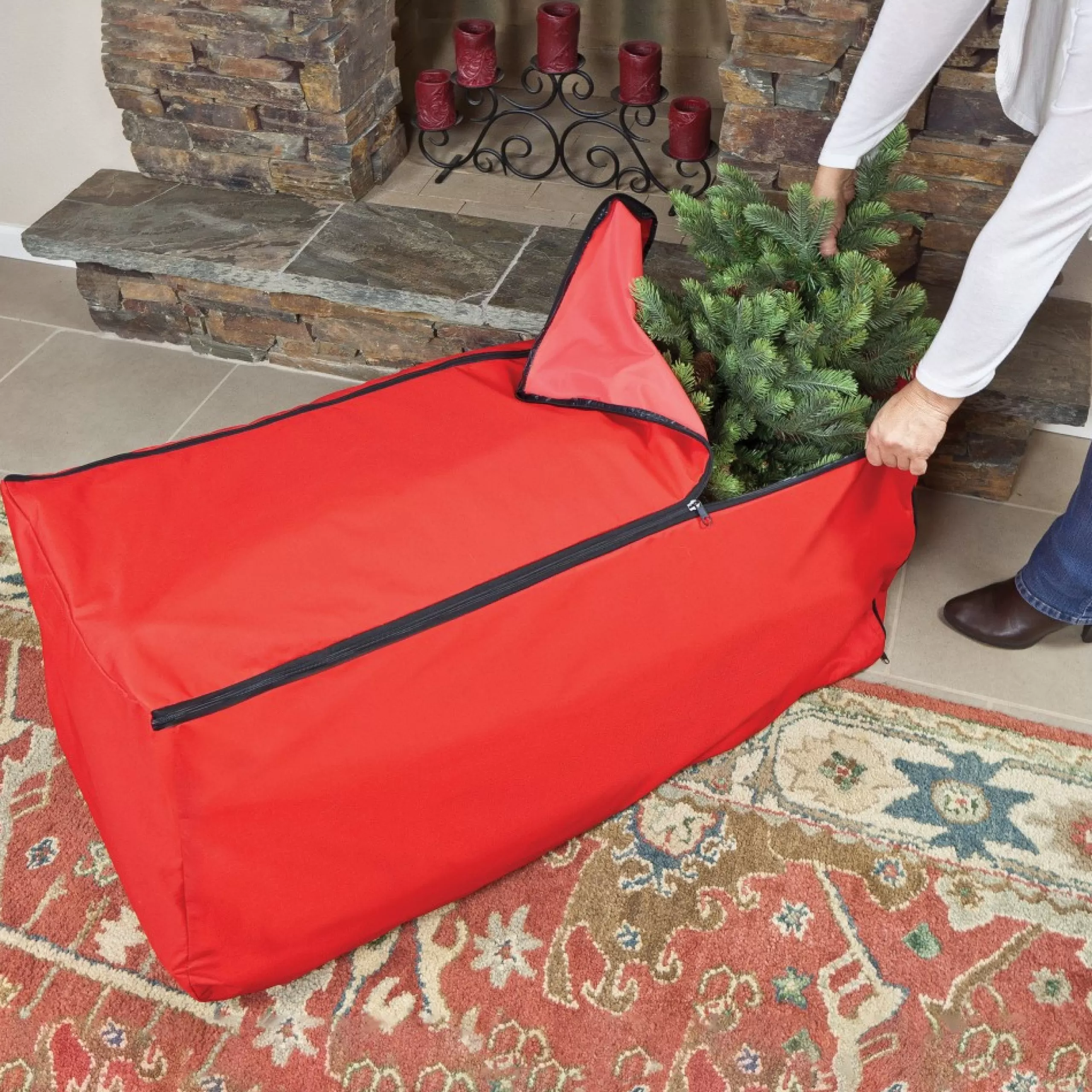 Tree Storage*Northlight Expandable Rolling Christmas Tree Bag For Trees 6-9Ft