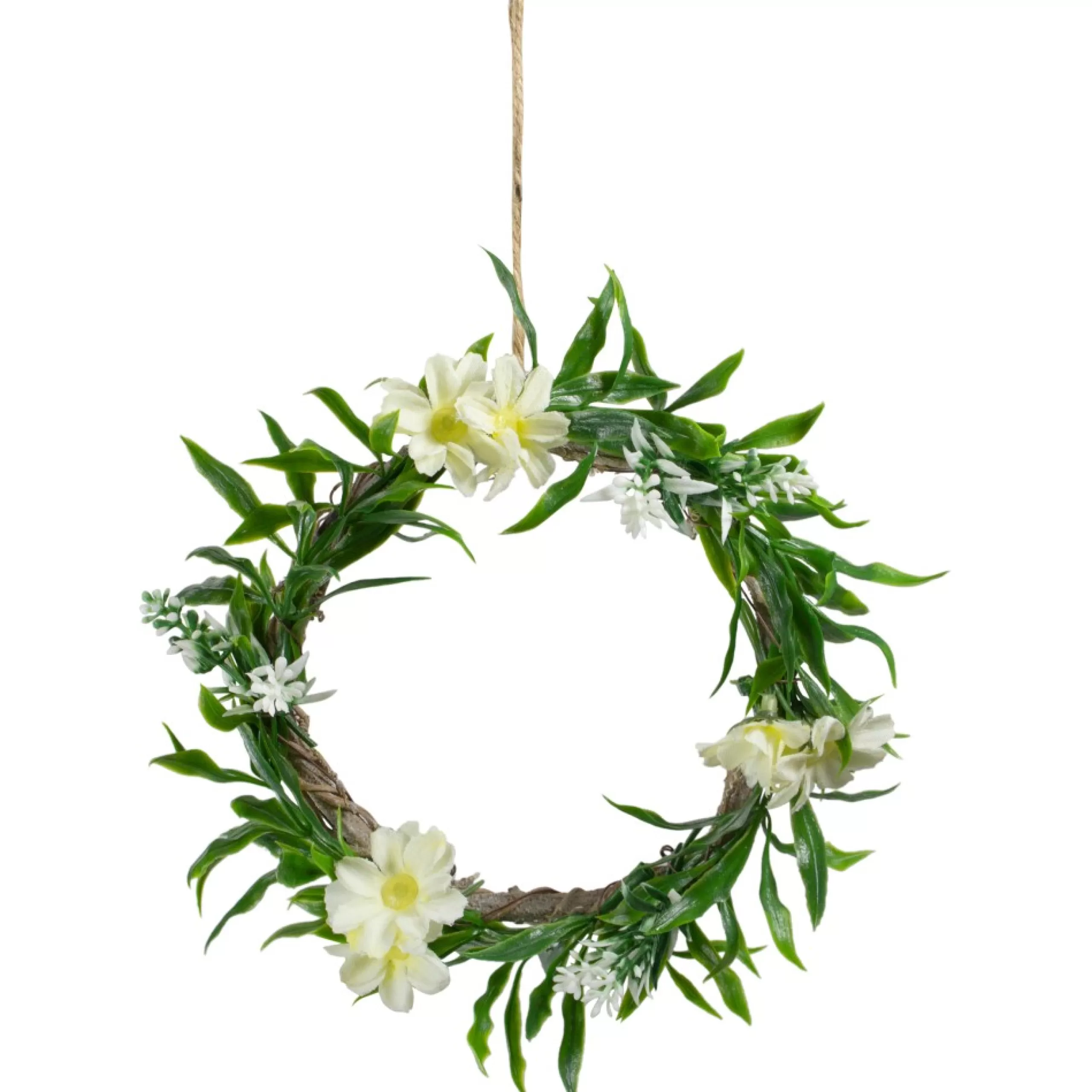 Specialty Wreaths*Northlight Mini Floral And Foliage Spring Wreath, Yellow 7"