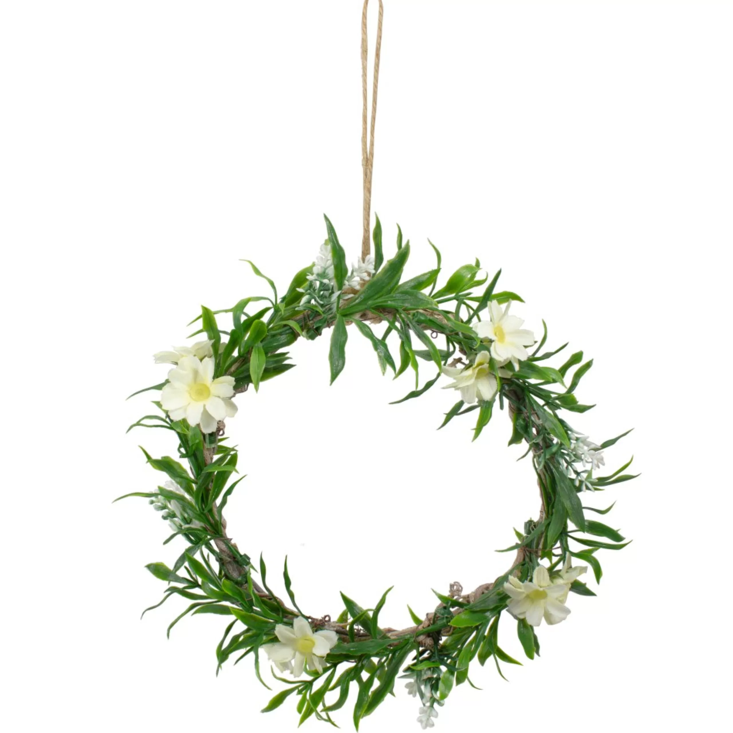 Specialty Wreaths*Northlight Mini Floral And Foliage Spring Wreath, Yellow 9"