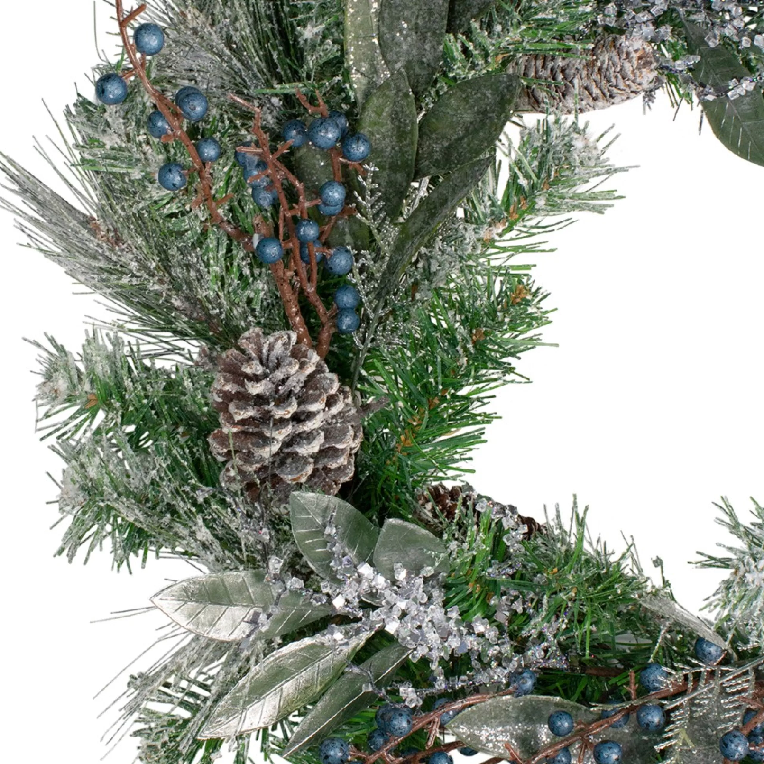 Traditional Pine Wreaths*Northlight Mixed Pine And Blueberries Artificial Christmas Wreath -24-Inch, Unlit