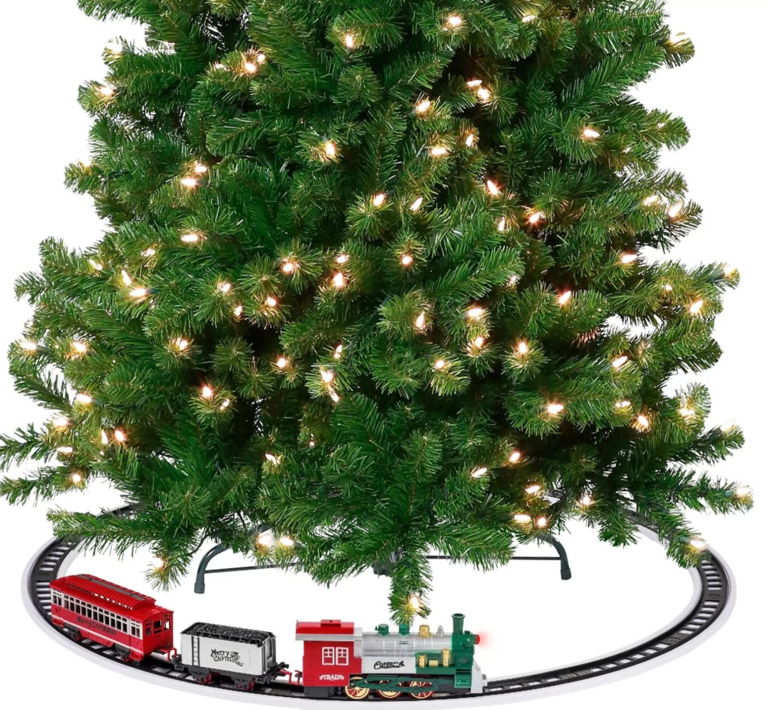 Trains*Mr. Christmas Animated Around The Christmas Tree Train Set