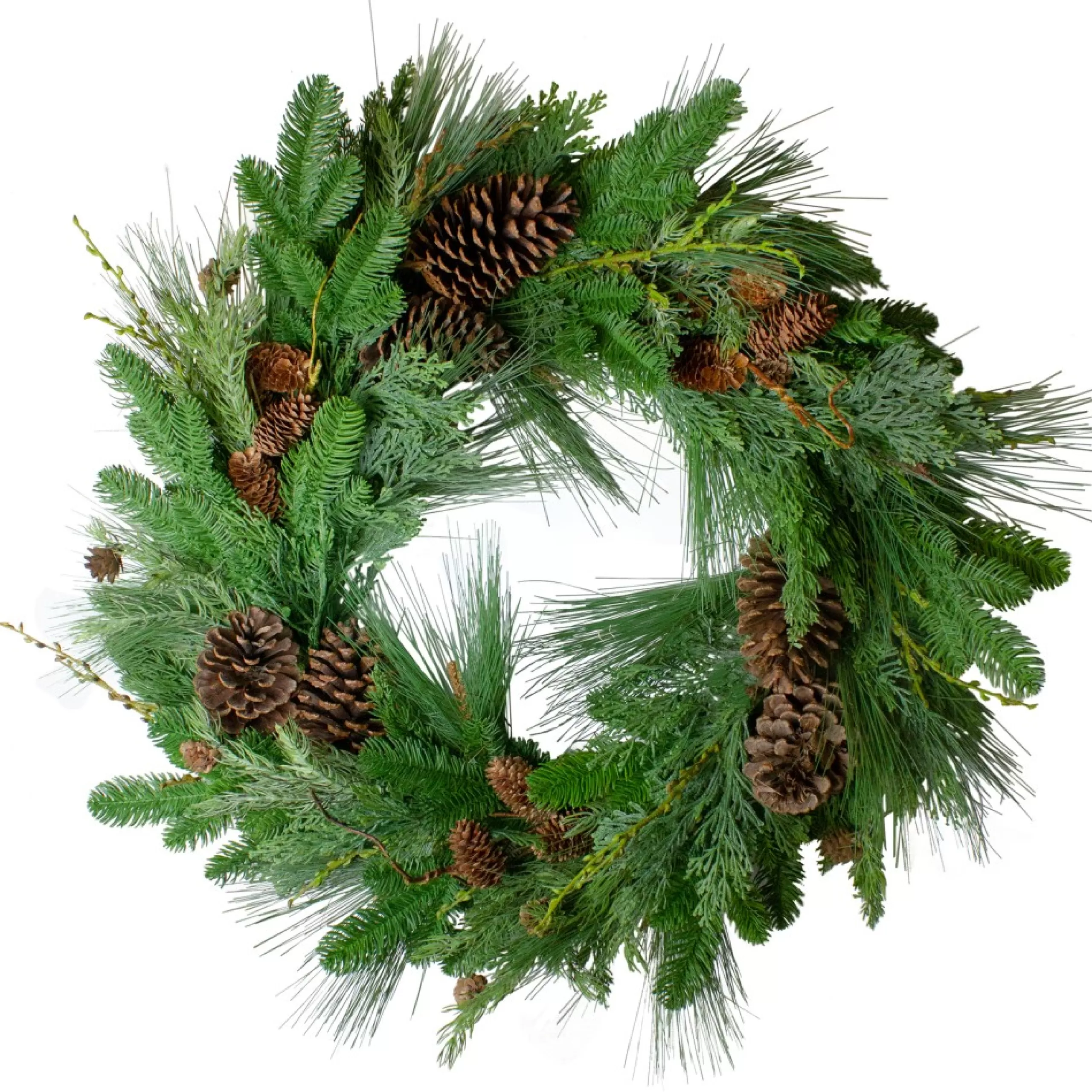 Traditional Pine Wreaths*Northlight Pine Cone And Cedar Artificial Christmas Wreath - 32-Inch, Unlit