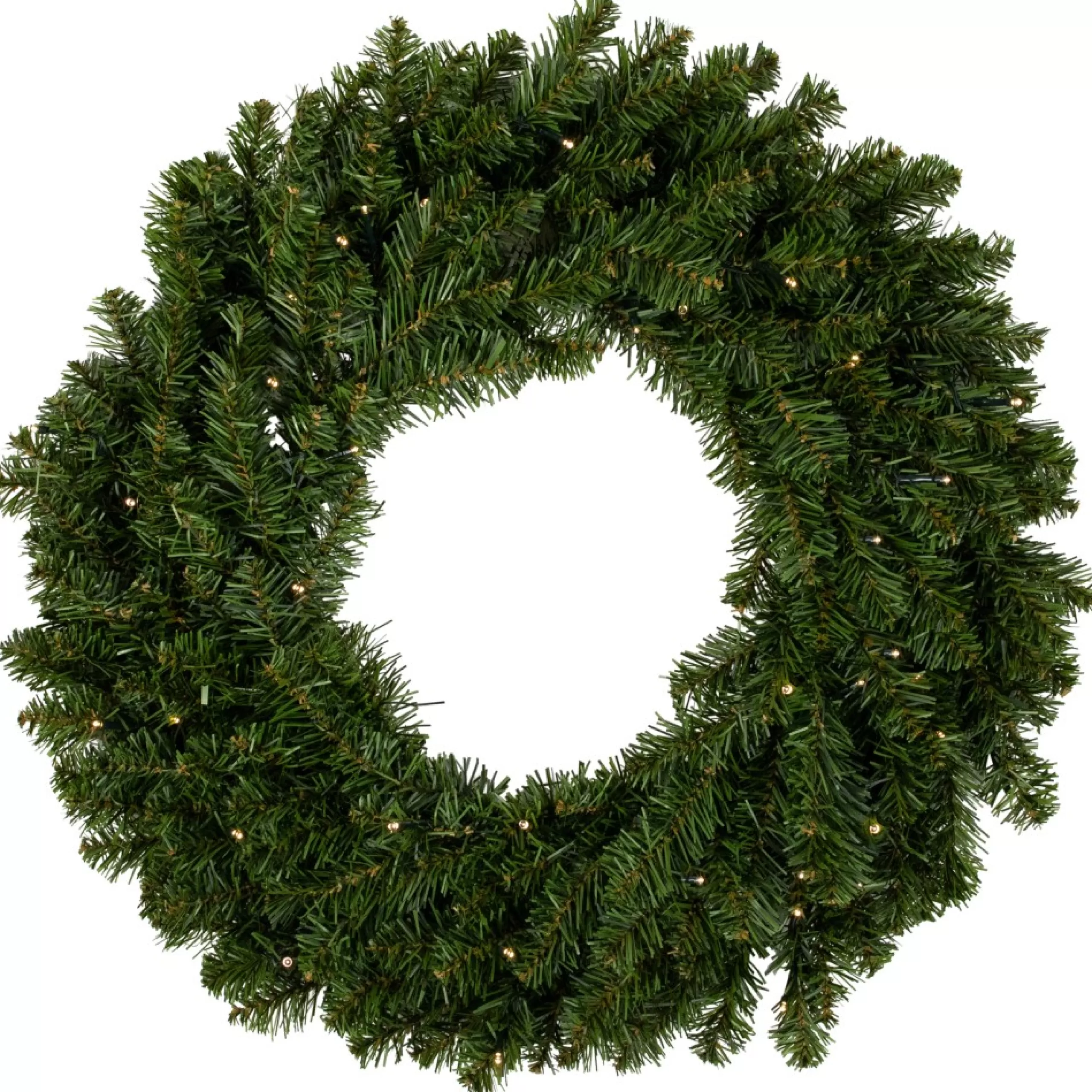 Pre-Lit Wreaths*Northlight Pre-Lit Canadian Pine Artificial Christmas Wreath, 24-Inch, Clear Lights