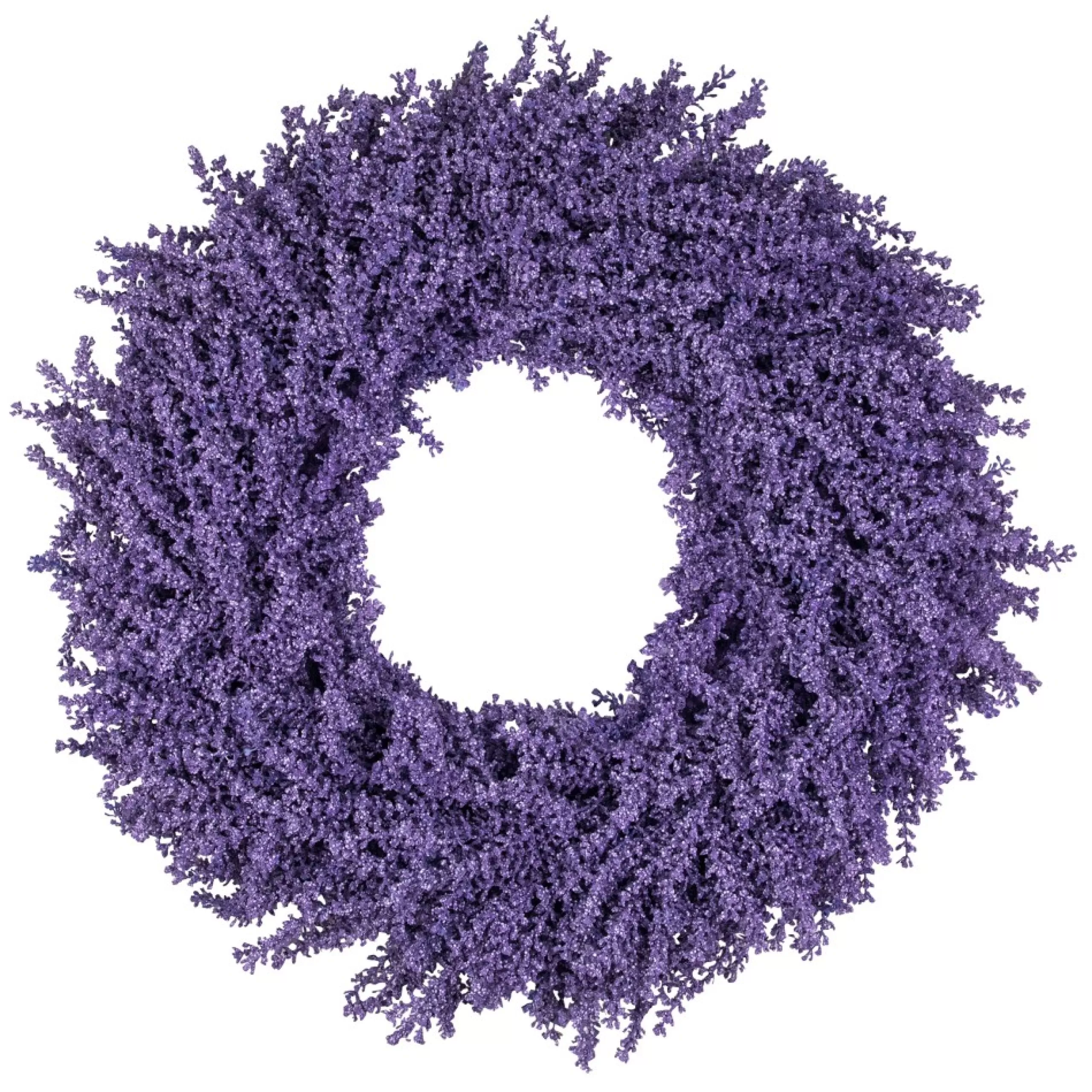 Specialty Wreaths*Northlight Purple Lavender Artificial Floral Spring Wreath, 28-Inch, Unlit