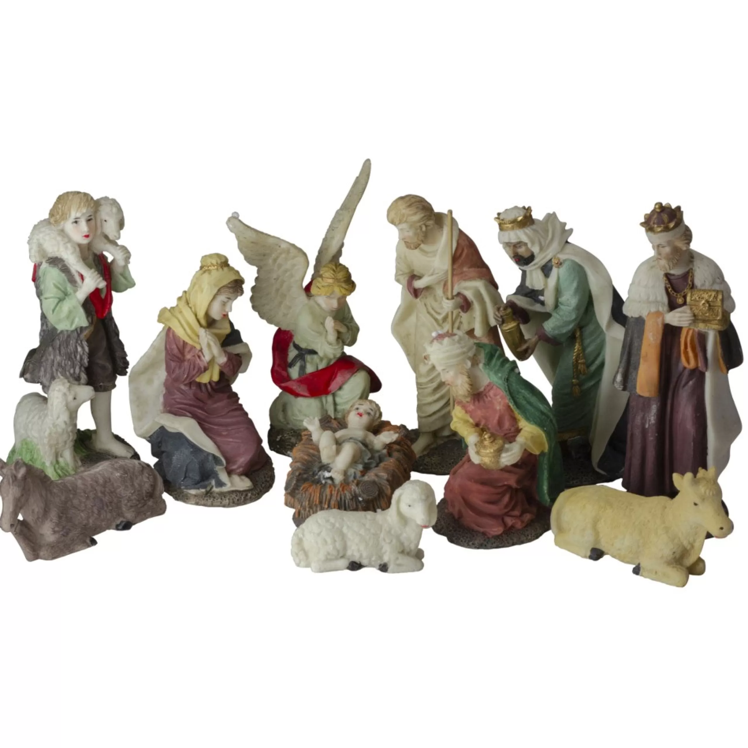 Nativities*Northlight Set Of 11 Christmas Nativity Resin Figurines, 8"