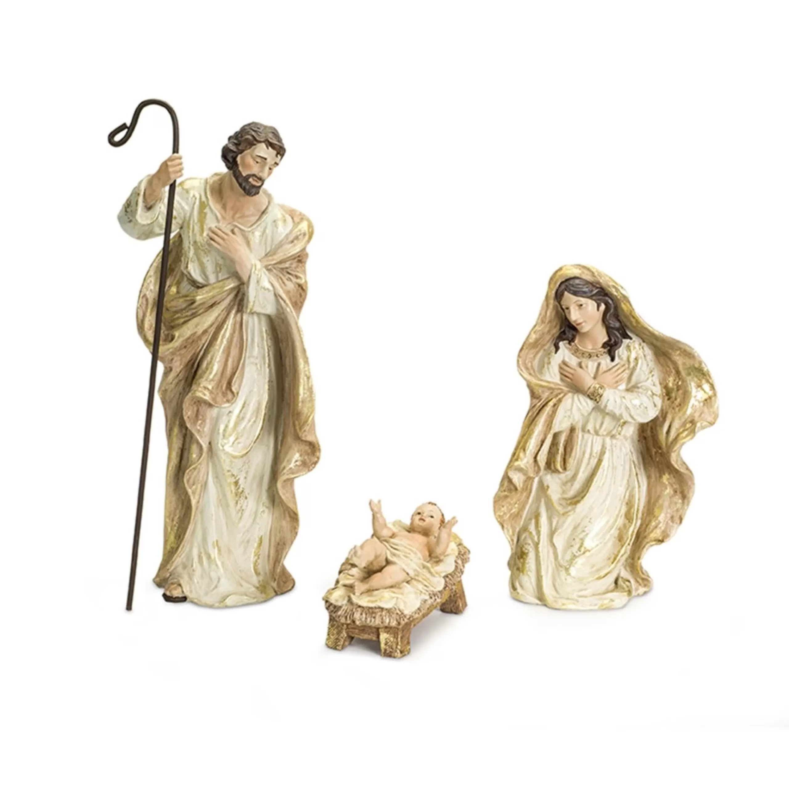 Nativities*Melrose Set Of 3 Holy Family Christmas Nativity 18.5"