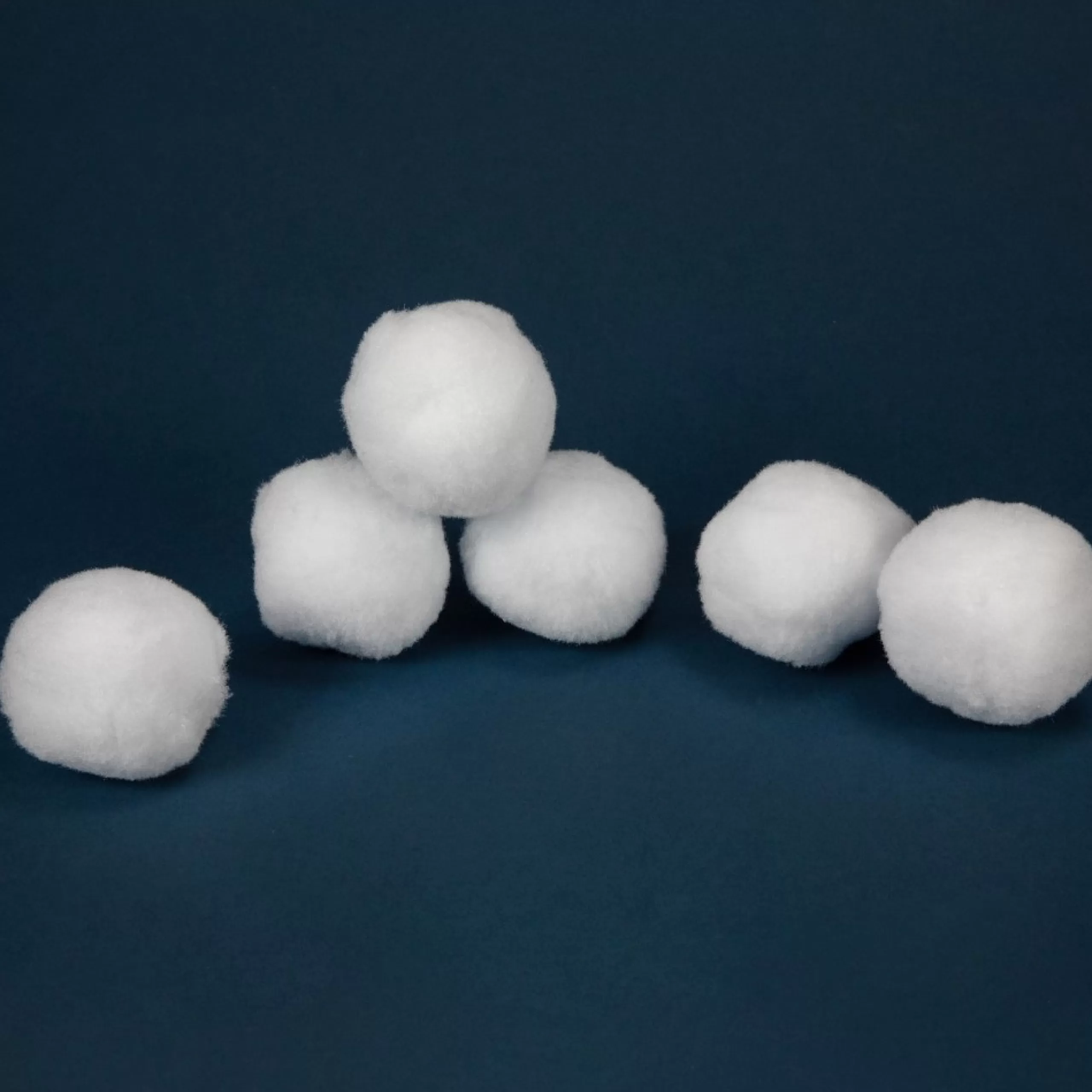 Artificial Snow*Northlight Set Of 6 Plush Faux Christmas Snow Balls