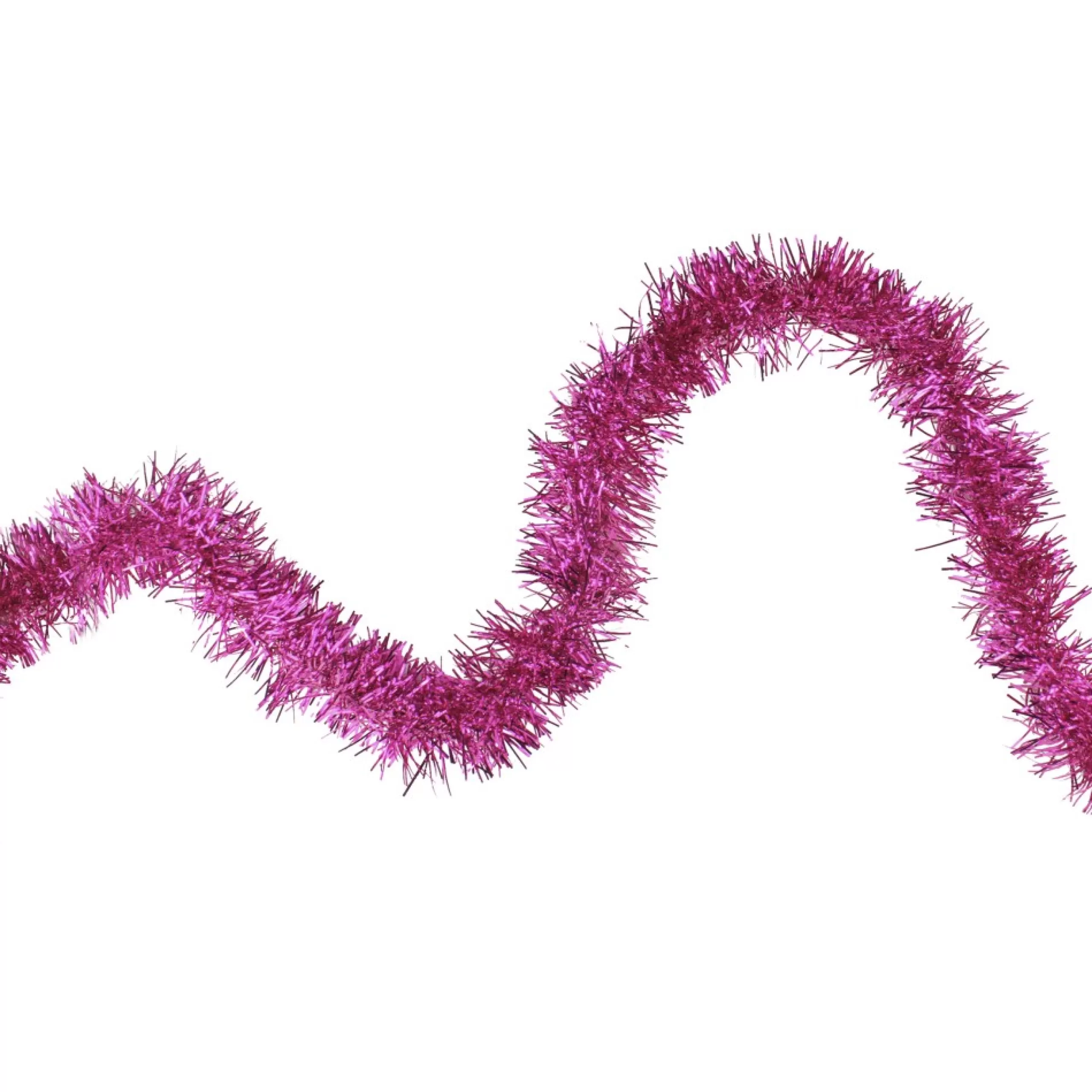 Unlit Garland*Northlight Shiny Pink Traditional Tinsel Garland - 50 Feet, Unlit