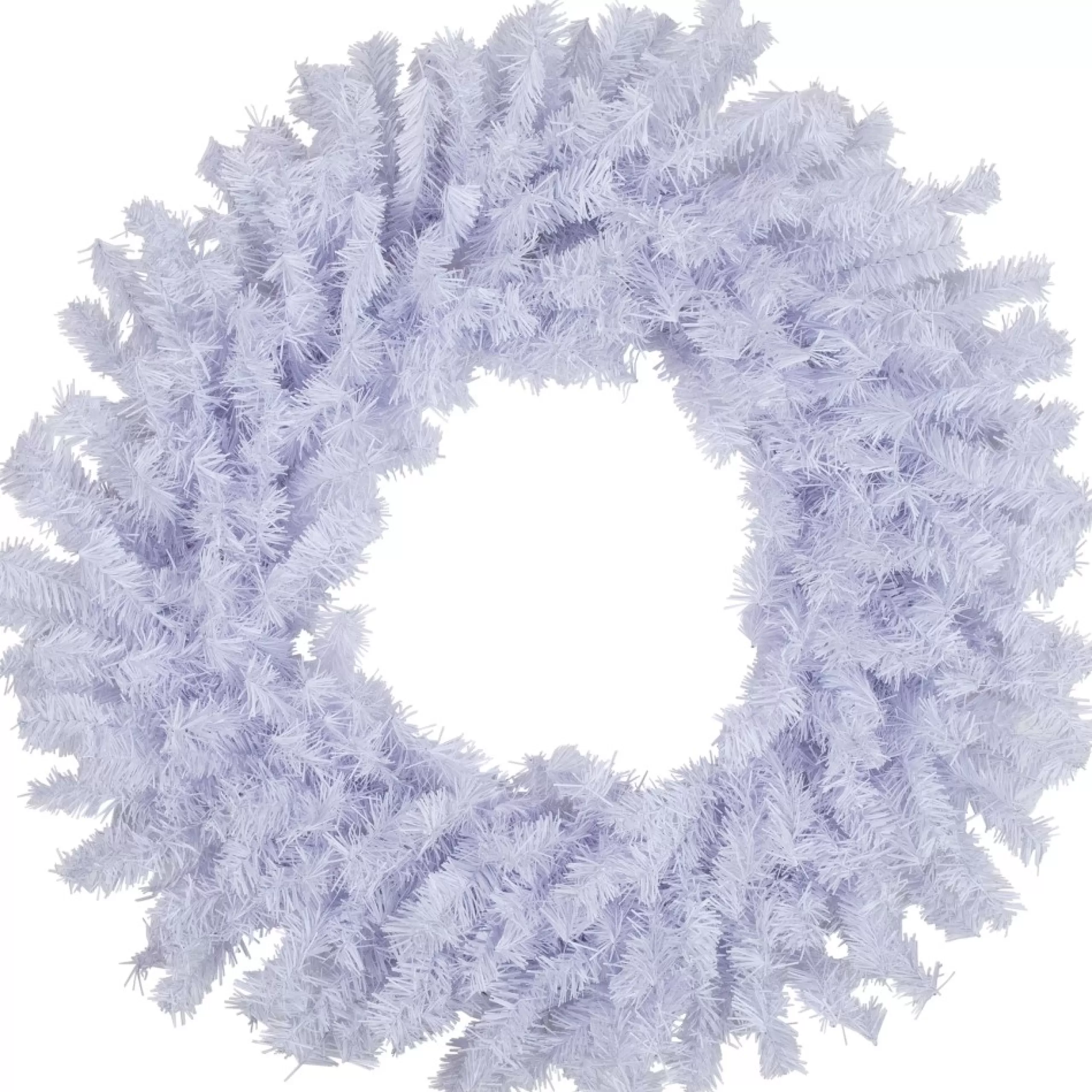 Unlit Wreaths*Northlight White Crystal Spruce Artificial Christmas Wreath - 20-Inch, Unlit